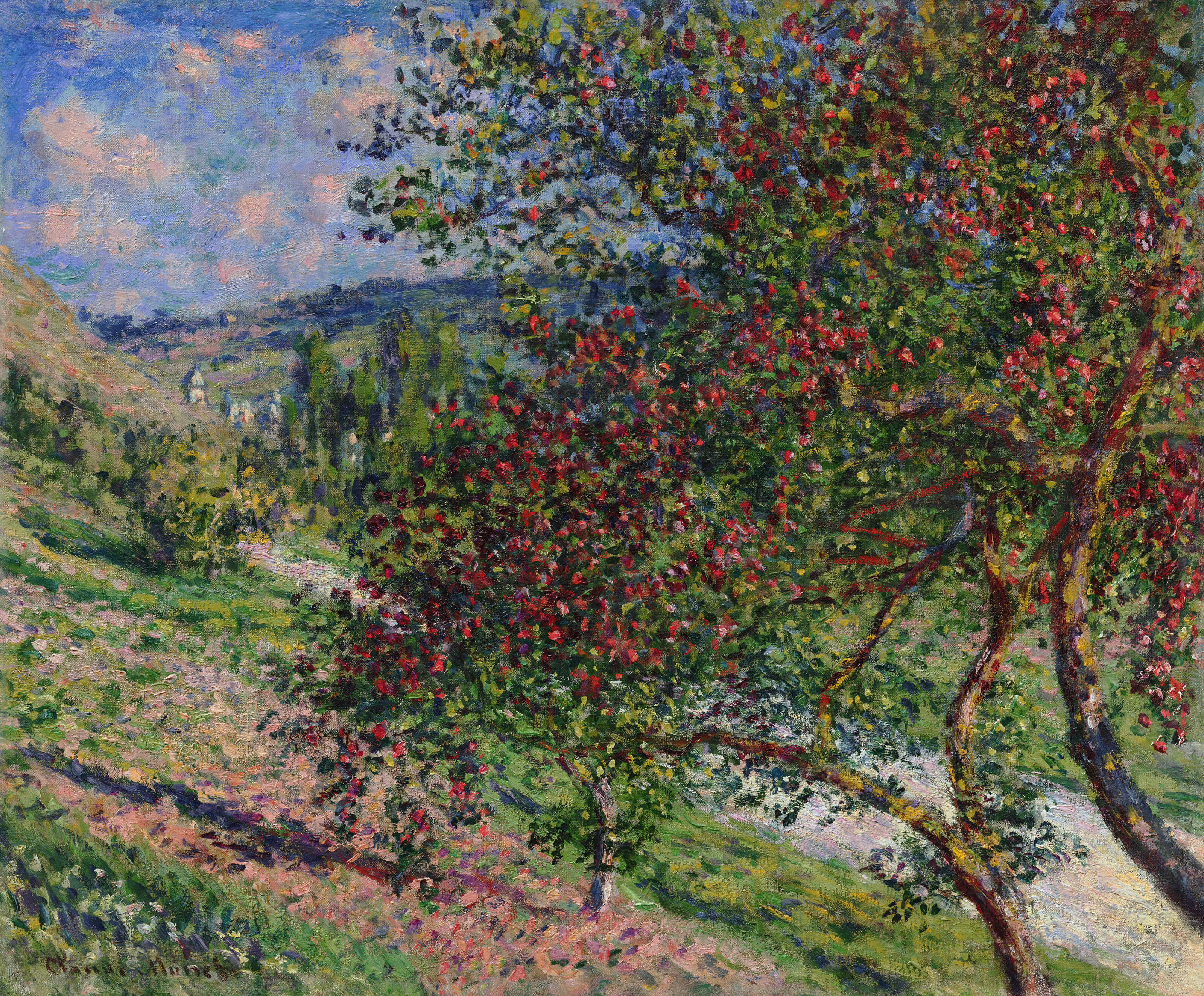 CLAUDE MONET (1840-1926), Pommiers, Vétheuil | Christie's