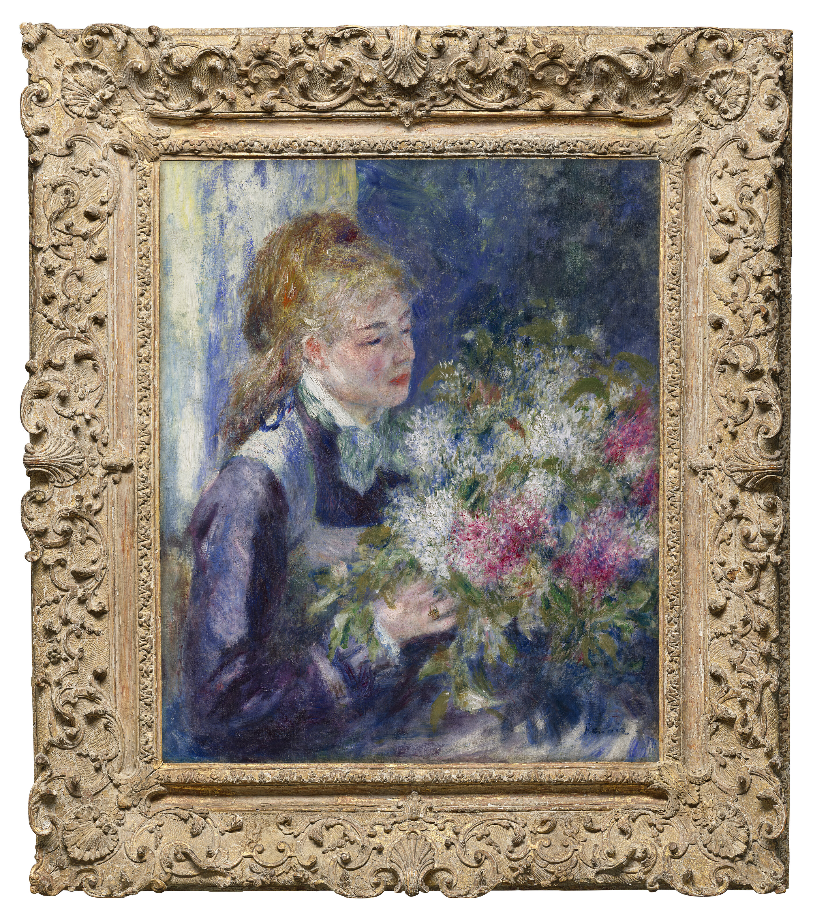 PIERRE-AUGUSTE RENOIR (1841-1919), La femme aux lilas (Portrait de