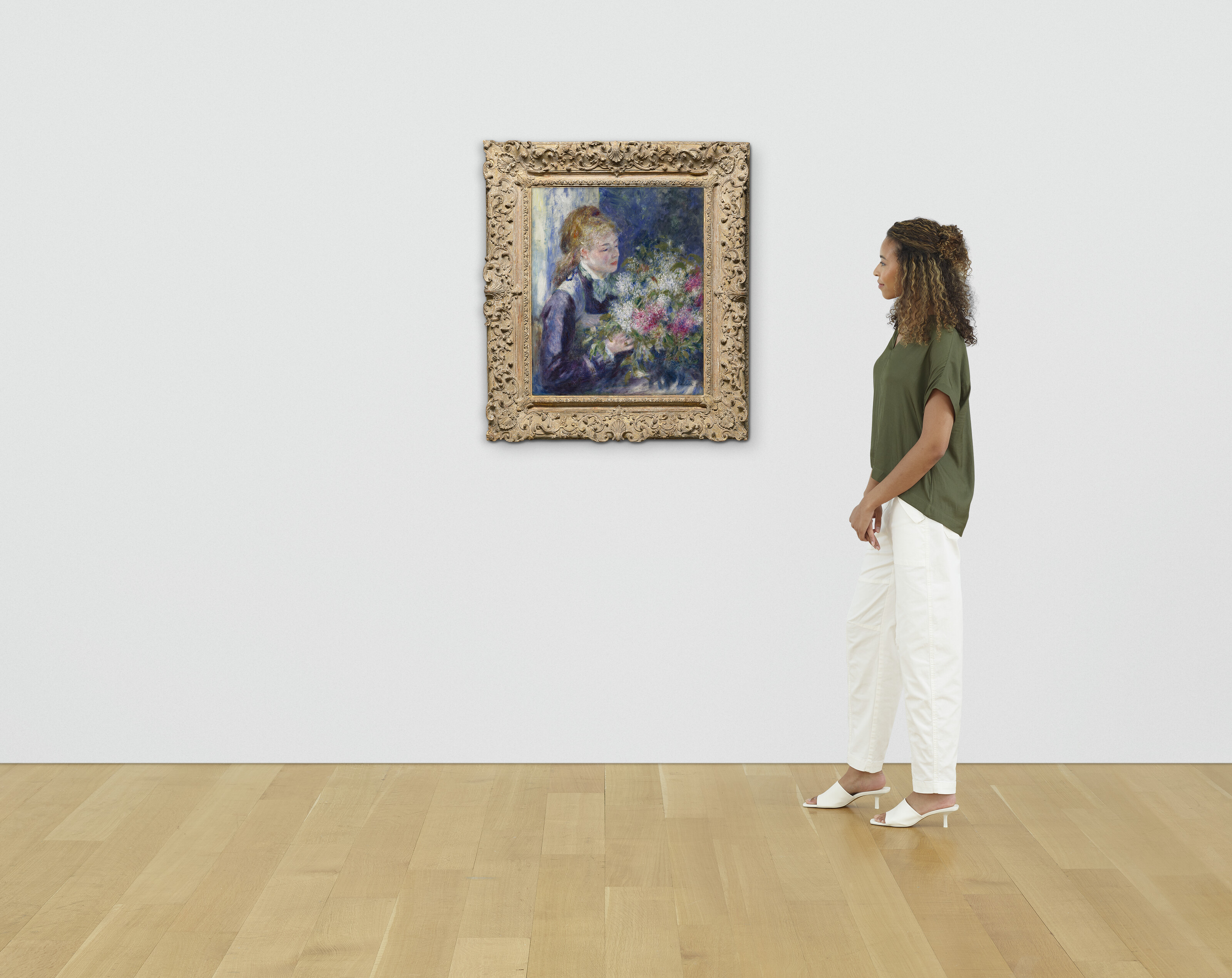 PIERRE-AUGUSTE RENOIR (1841-1919), La femme aux lilas (Portrait de