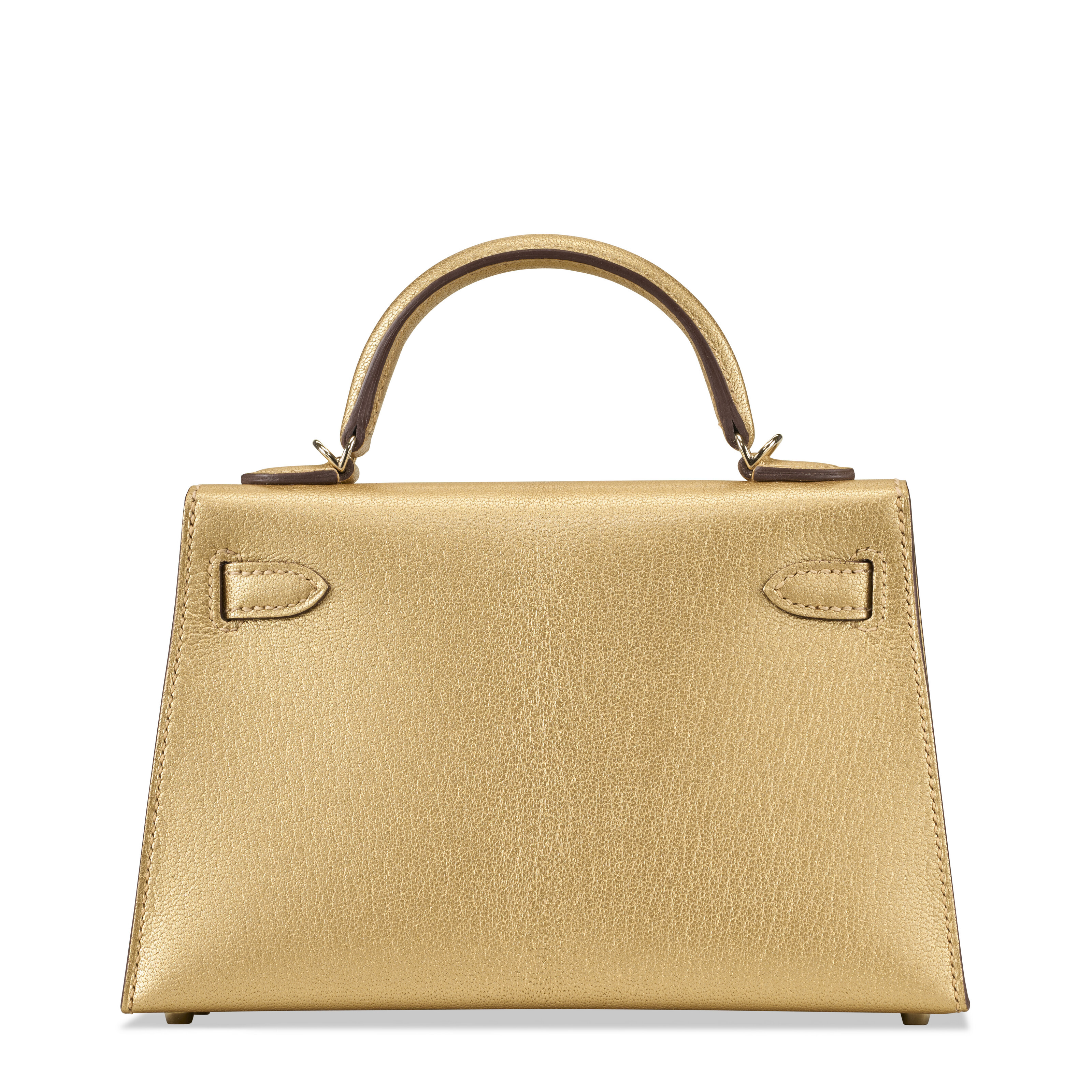 A LIMITED EDITION METALLIC DORÉ CHAMKILIGHT CHÈVRE LEATHER MINI