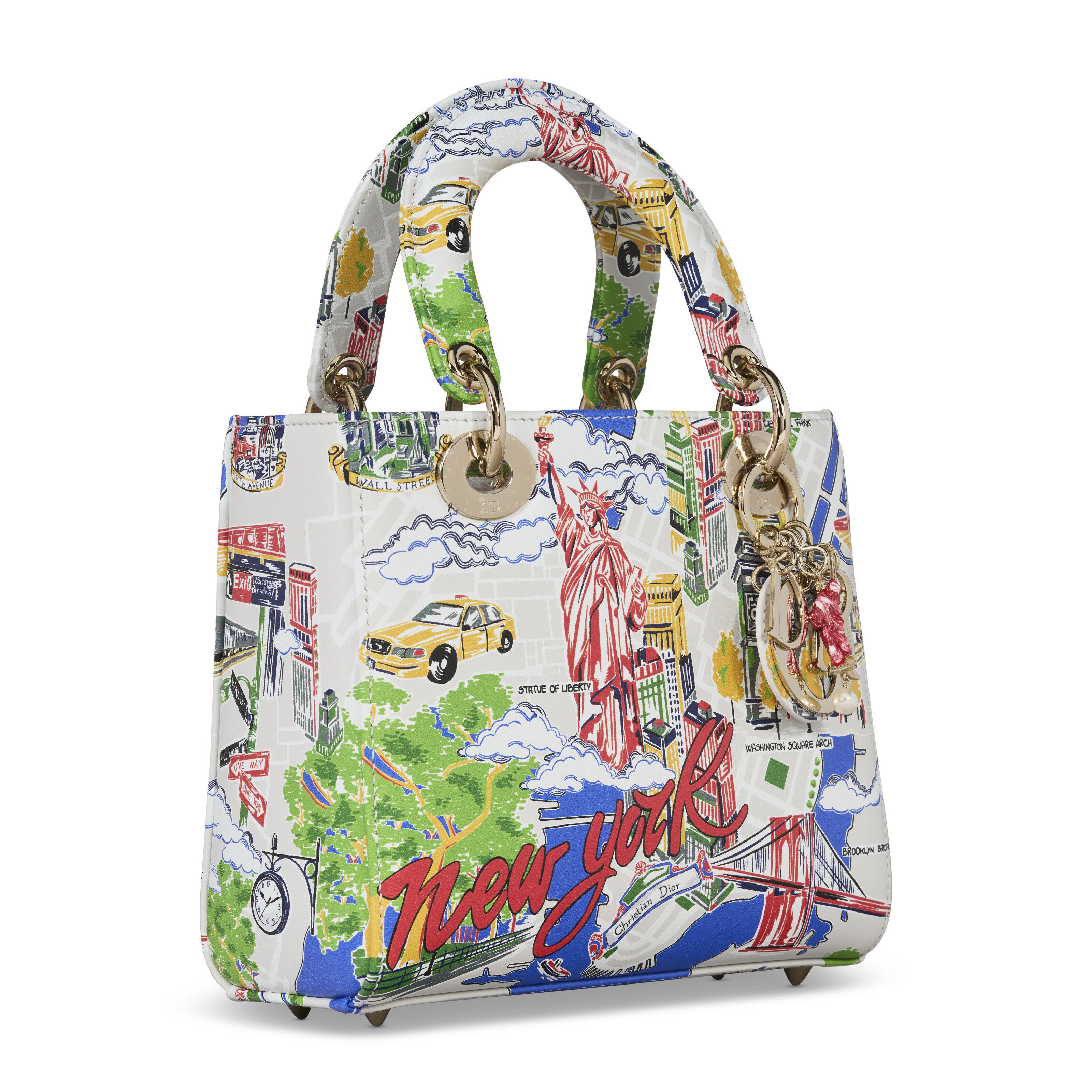 A LIMITED EDITION MULTICOLOR NEW YORK CITY PRINT SMALL LADY DIOR