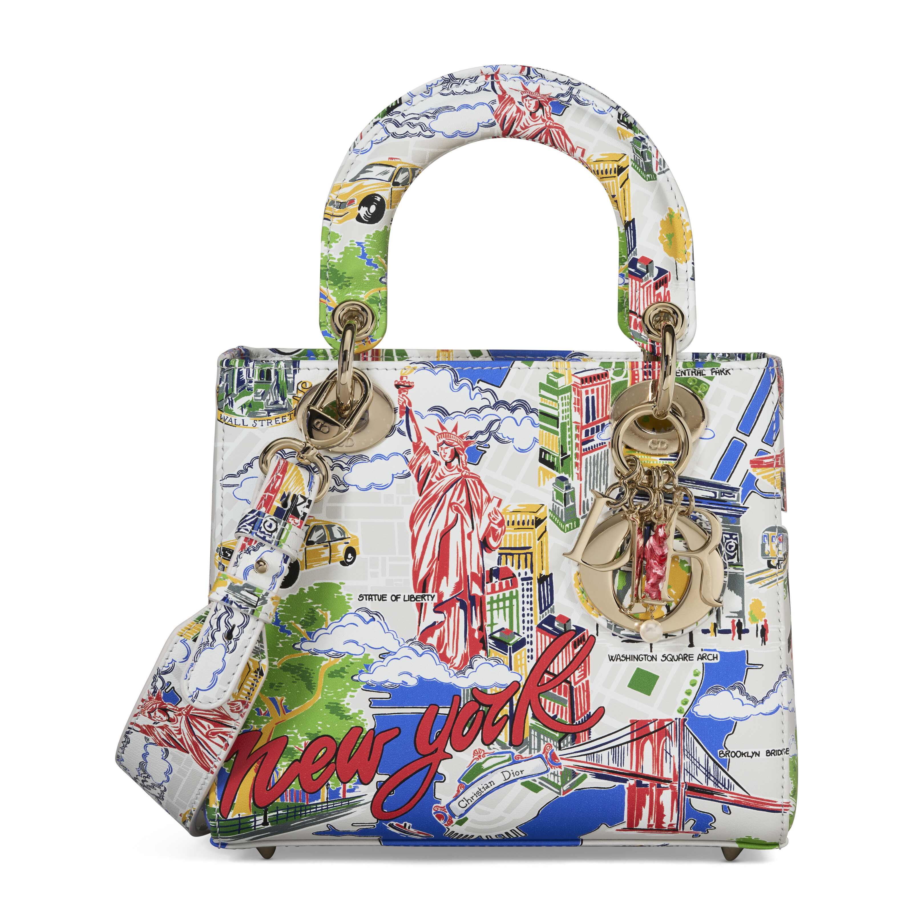 A LIMITED EDITION MULTICOLOR NEW YORK CITY PRINT SMALL LADY DIOR