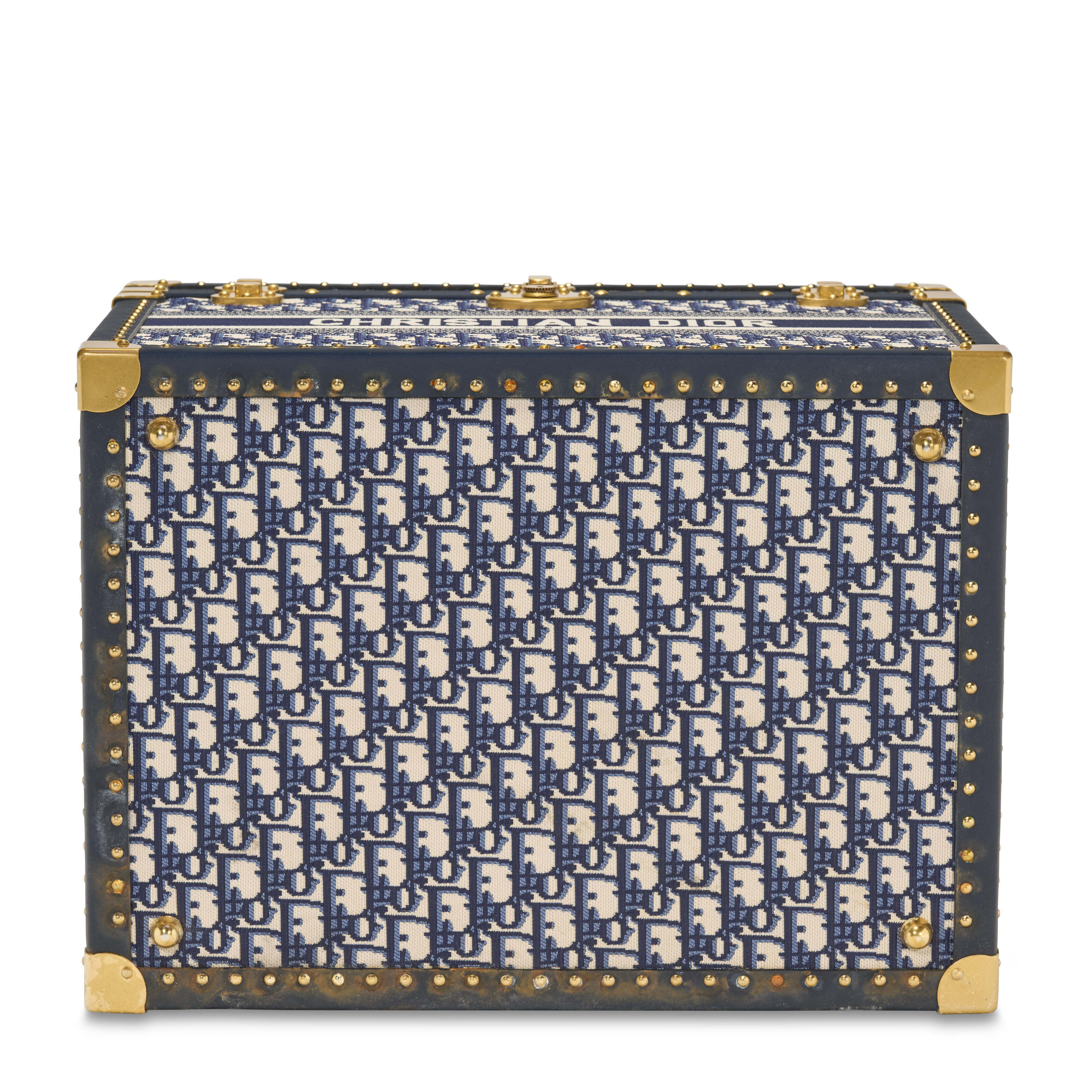 (*)様 【希少・箱あり】Christian Dior ヴィンテージ ドイツ製 A CREME, GOLD, NAVY OBLIQUE JAQUARD VESPA 946 WITH TWO OBLIQUE