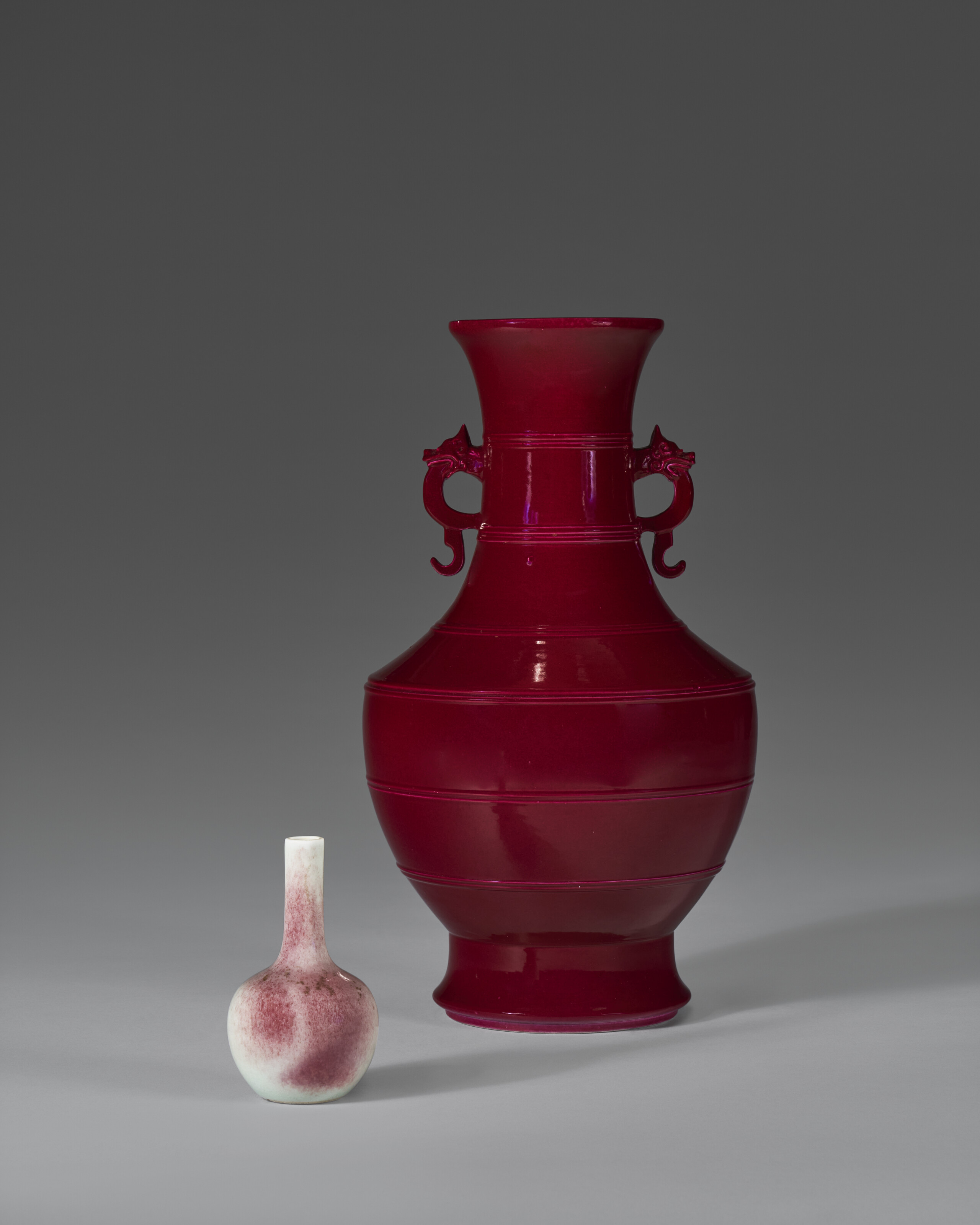 TWO GLAZED VASES