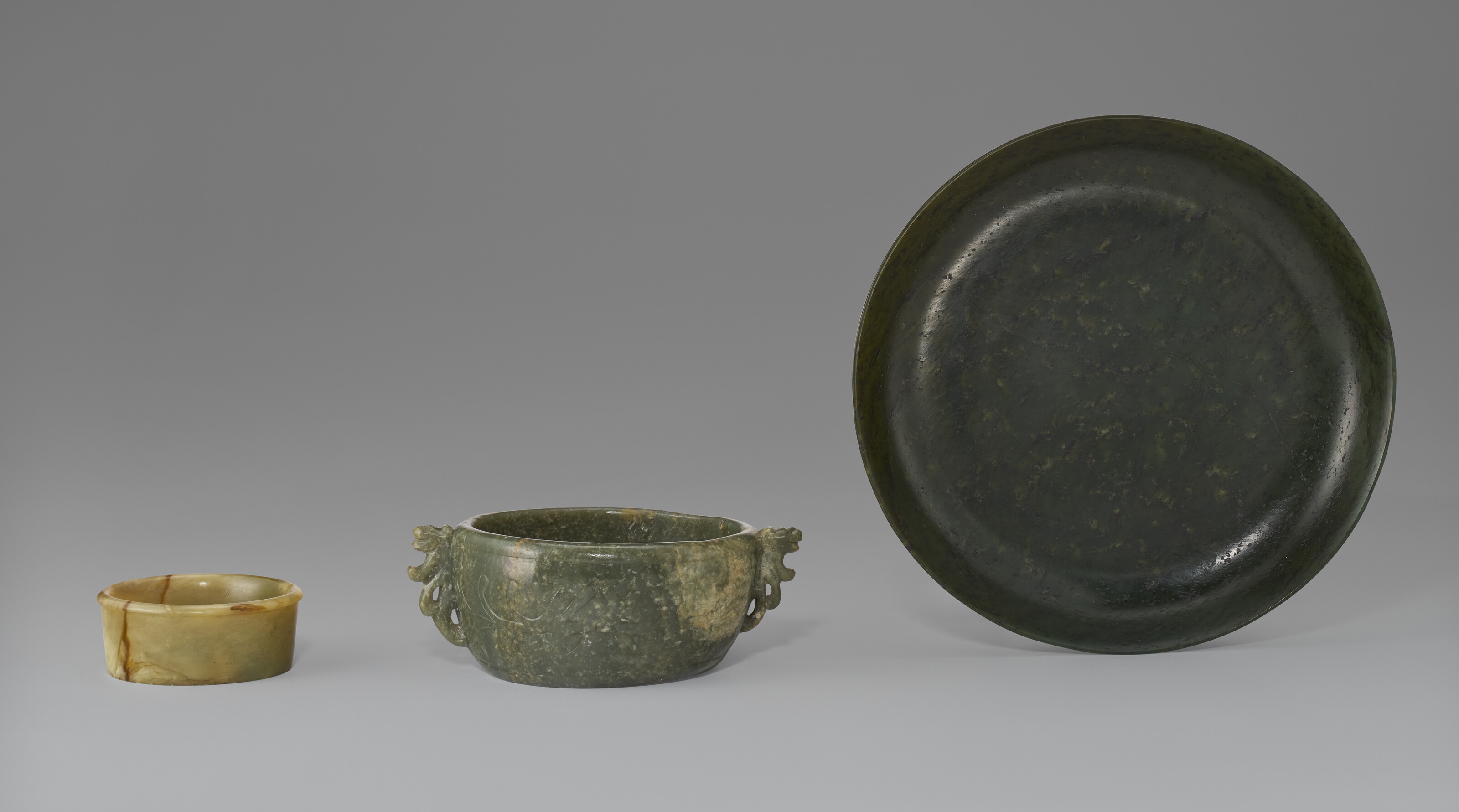 THREE JADE VESSELS