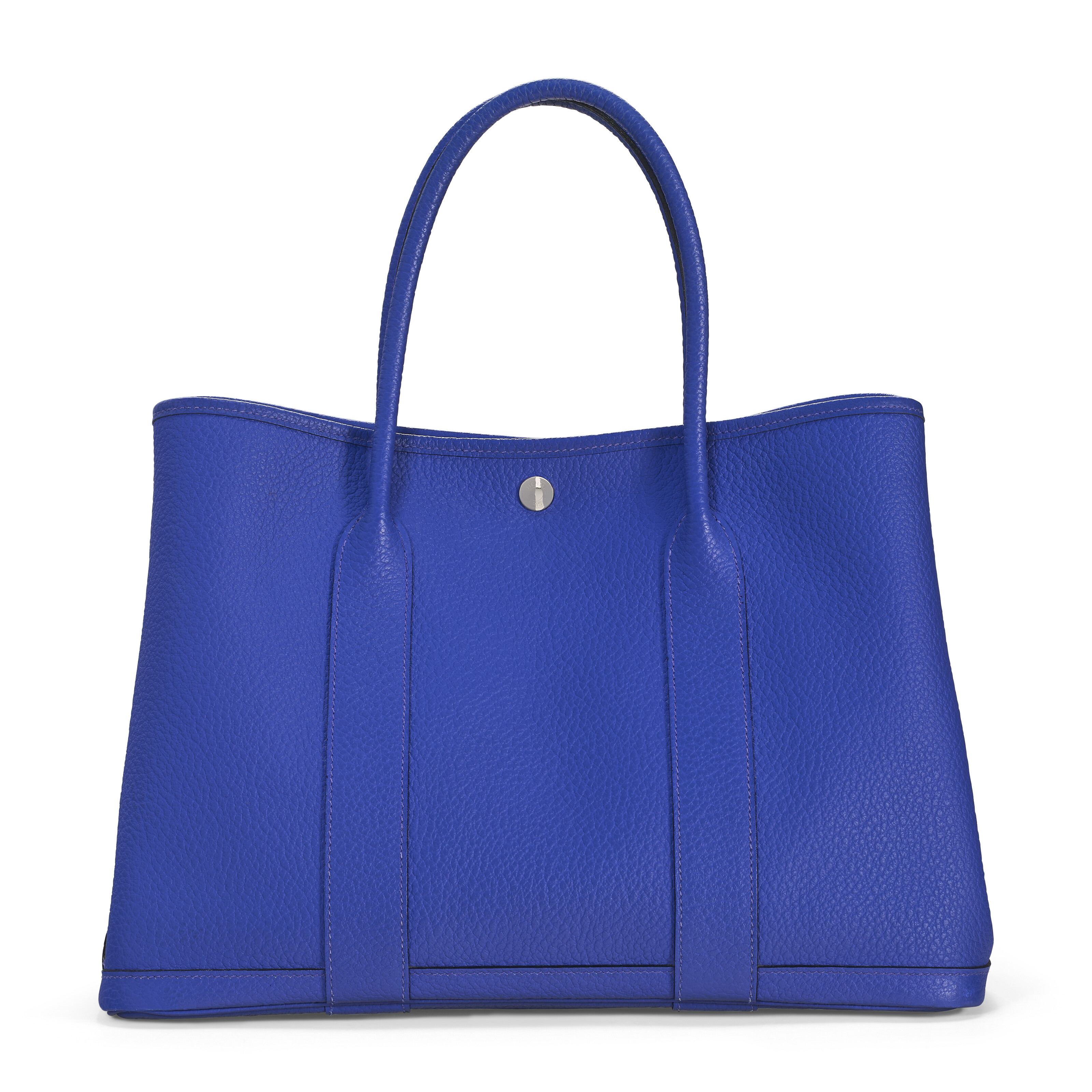 A BLEU ELECTRIQUE NEGONDA LEATHER GARDEN PARTY 36 WITH PALLADIUM HARDWARE