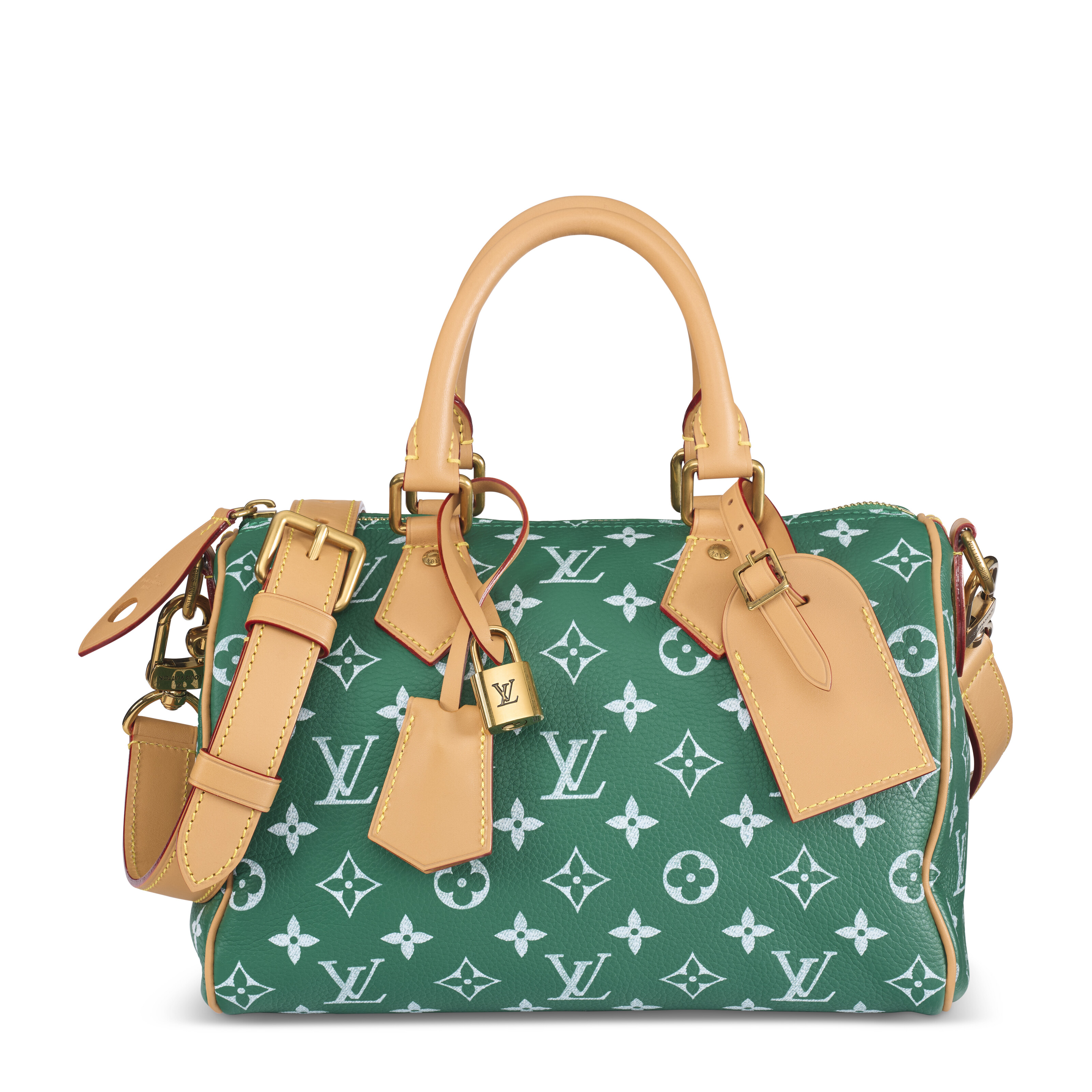 A LIMITED EDITION GREEN MONOGRAM CALFSKIN LEATHER P9 SPEEDY 25 BANDOULIÈRE BY PHARRELL WILLIAMS