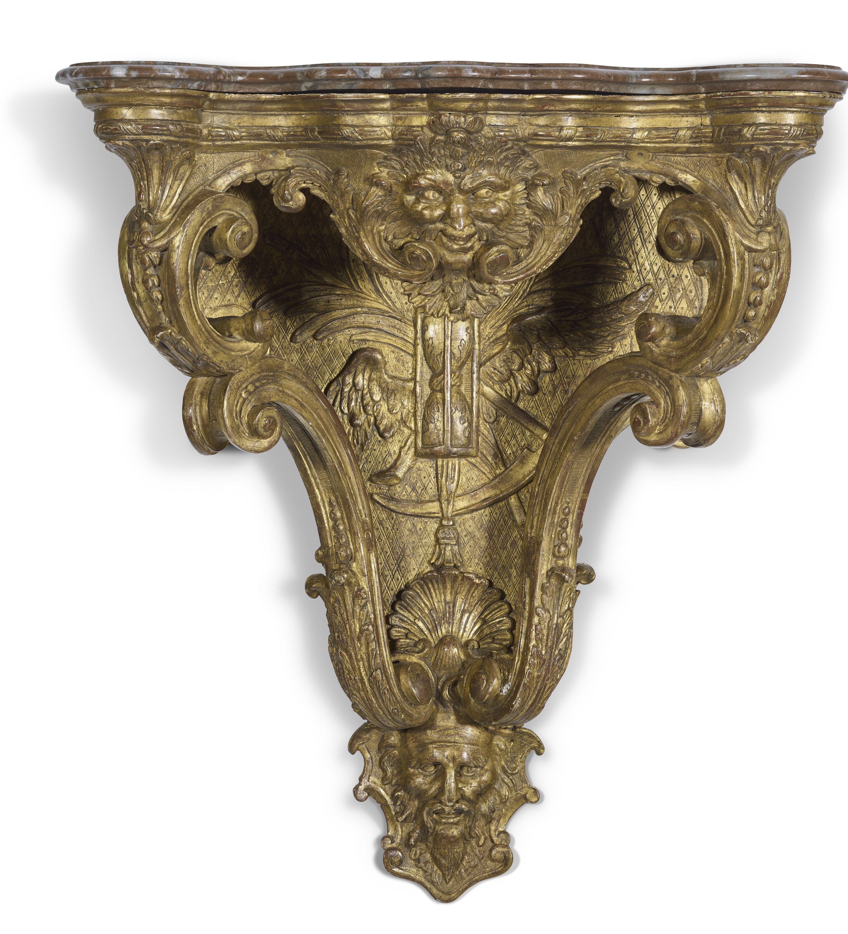 A REGENCE GILTWOOD BRACKET
