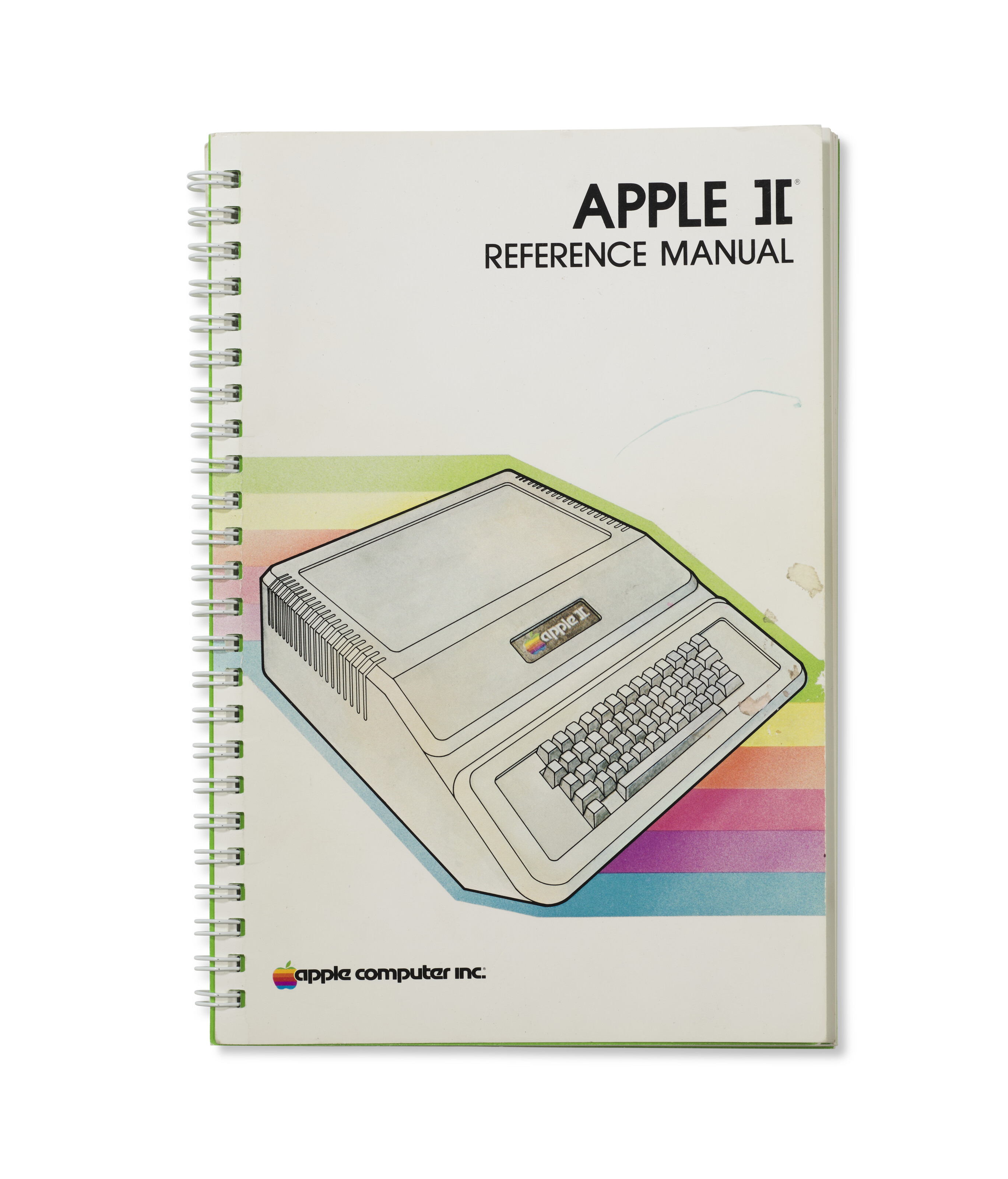 APPLE II MANUAL, INSCRIBED AND SIGNED, STEVE JOBS (1955-2011