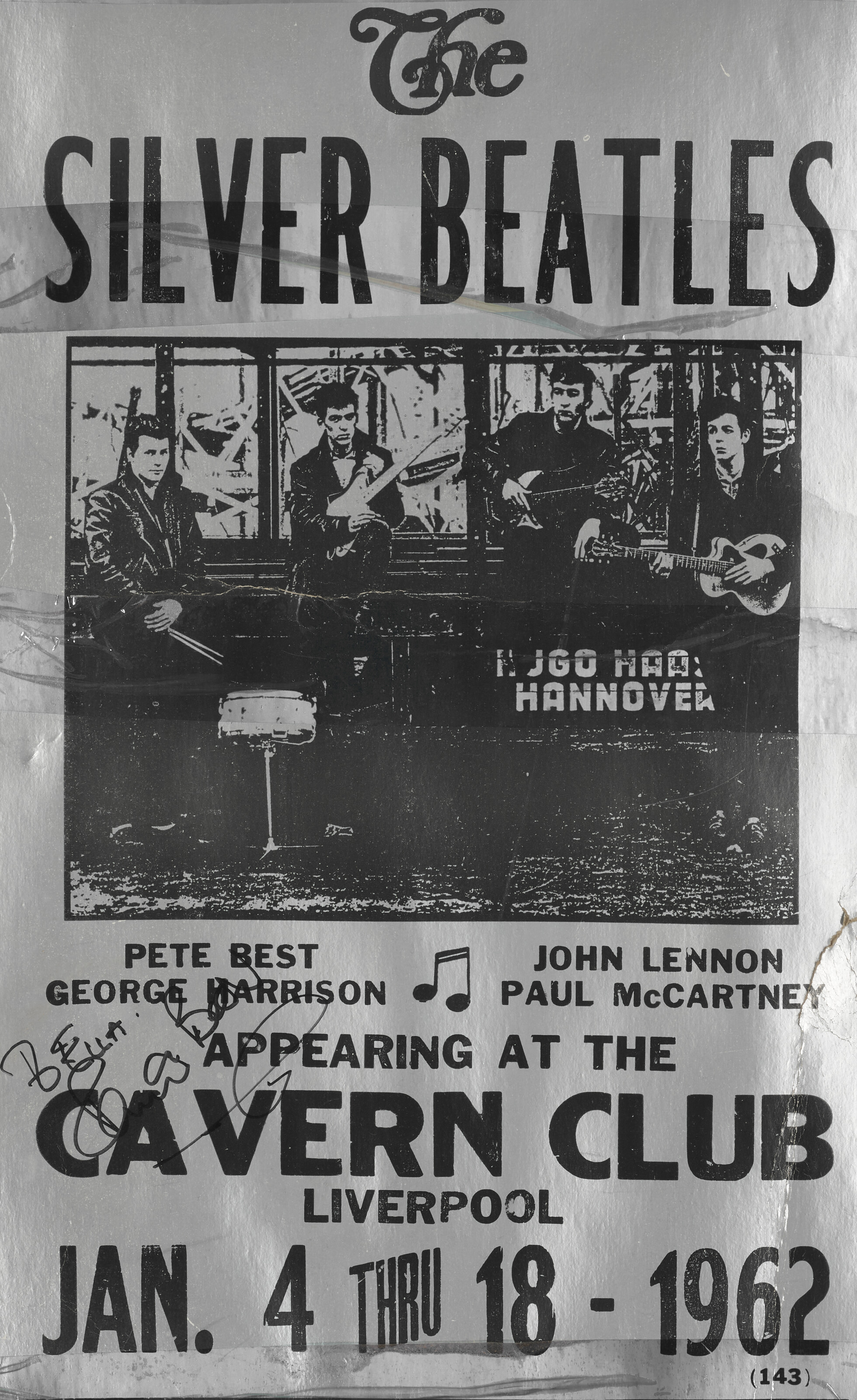 The Beatles Cavern Club 額装写真 サイン入り