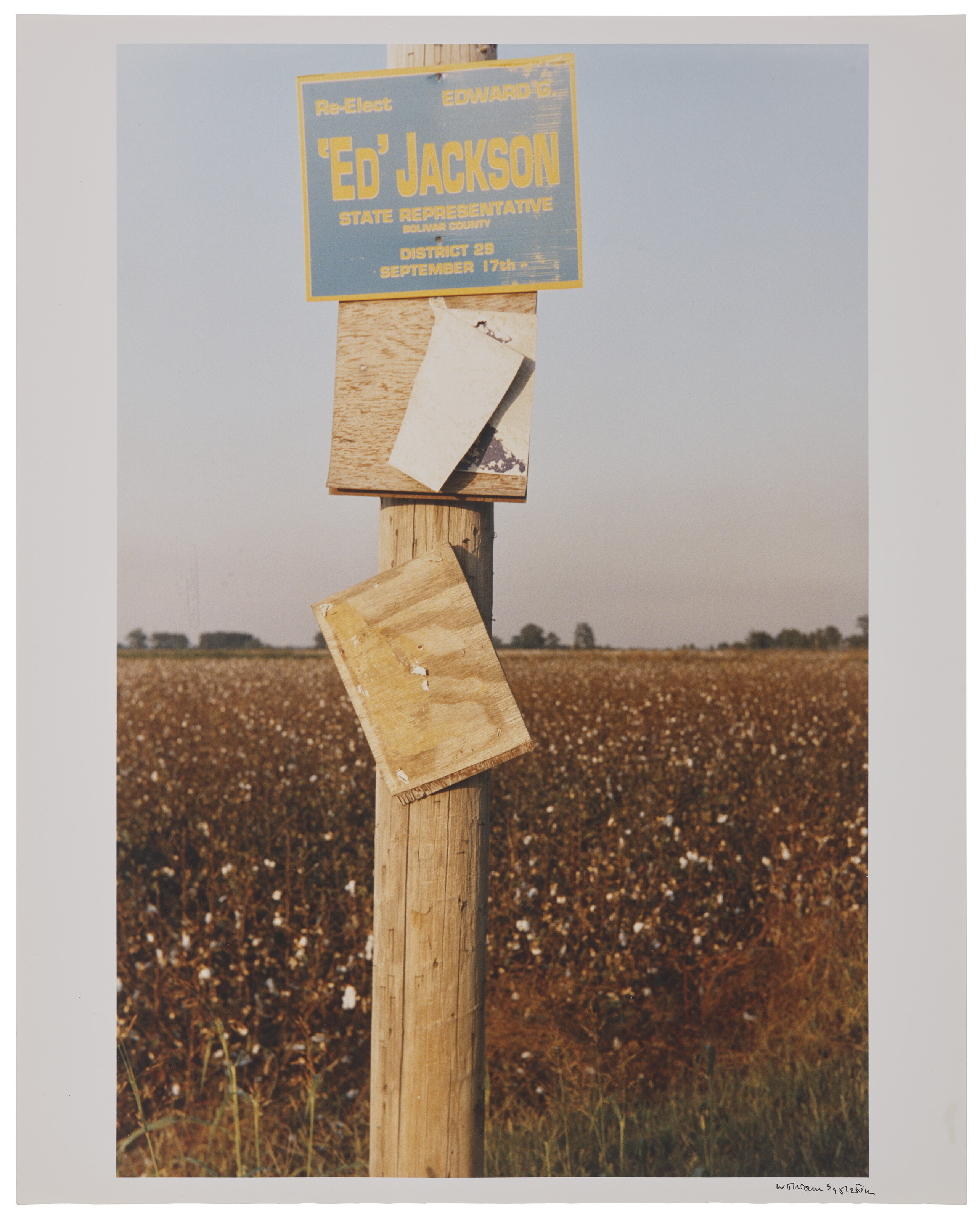 WILLIAM EGGLESTON (B. 1939), Group of Seven Photographs from Delta