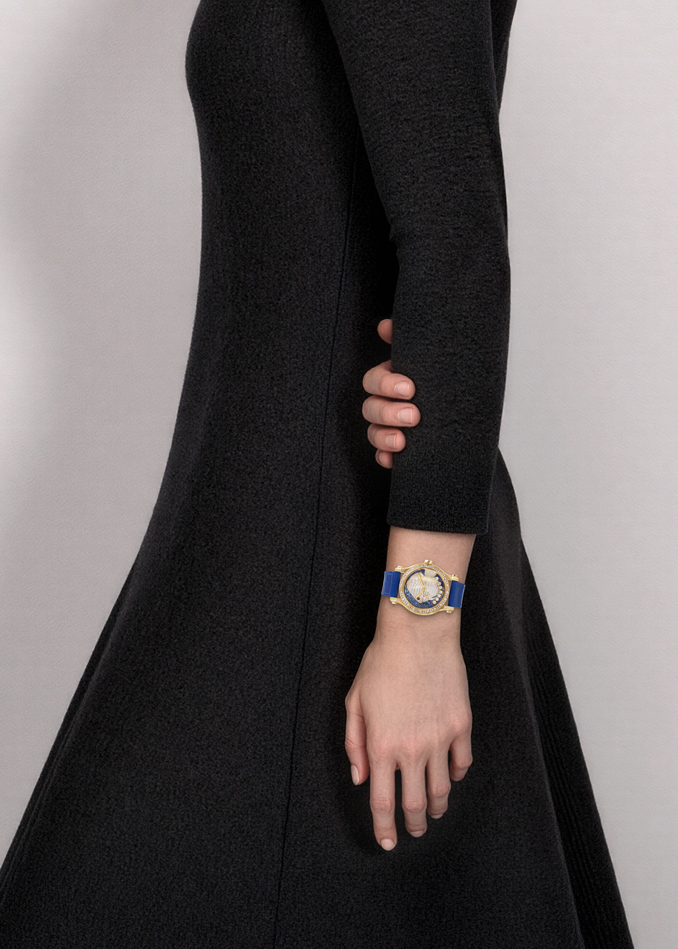 CHOPARD DIAMOND, SAPPHIRE AND MOTHER-OF-PEARL 'HAPPY FISH