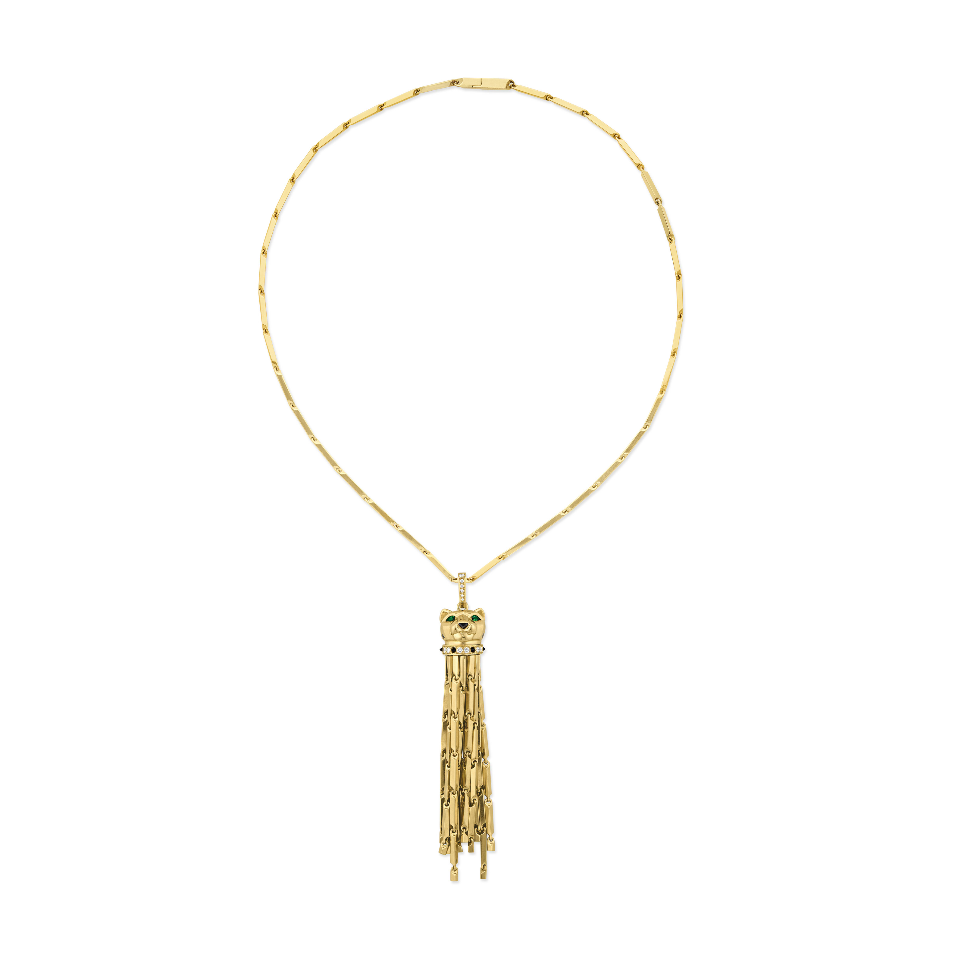 BULGARI SET OF PINK TOURMALINE, CHALCEDONY AND DIAMOND TASSEL