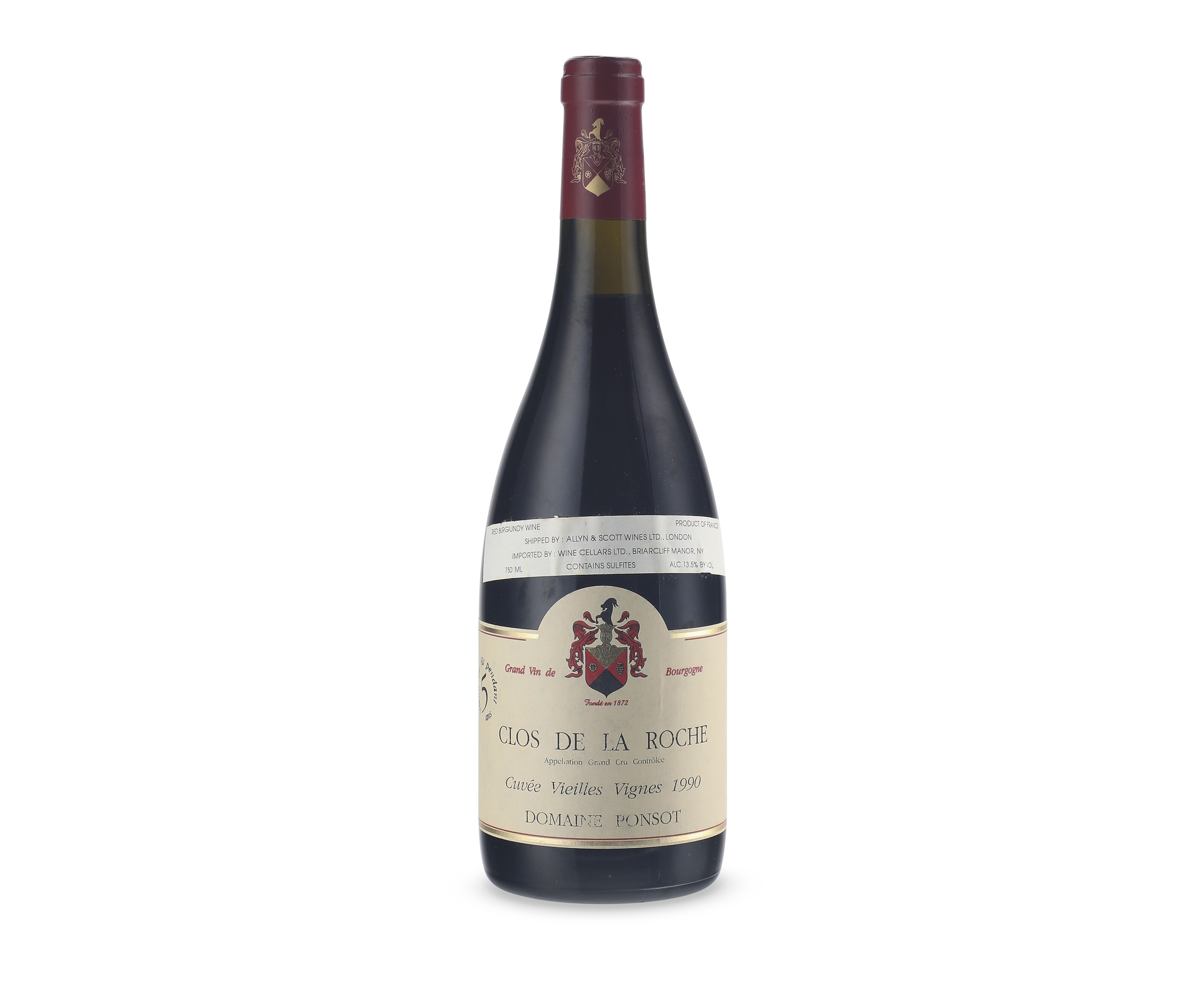 Domaine Ponsot, Clos de la Roche, Cuvée Vieilles Vignes 1990, Côte 