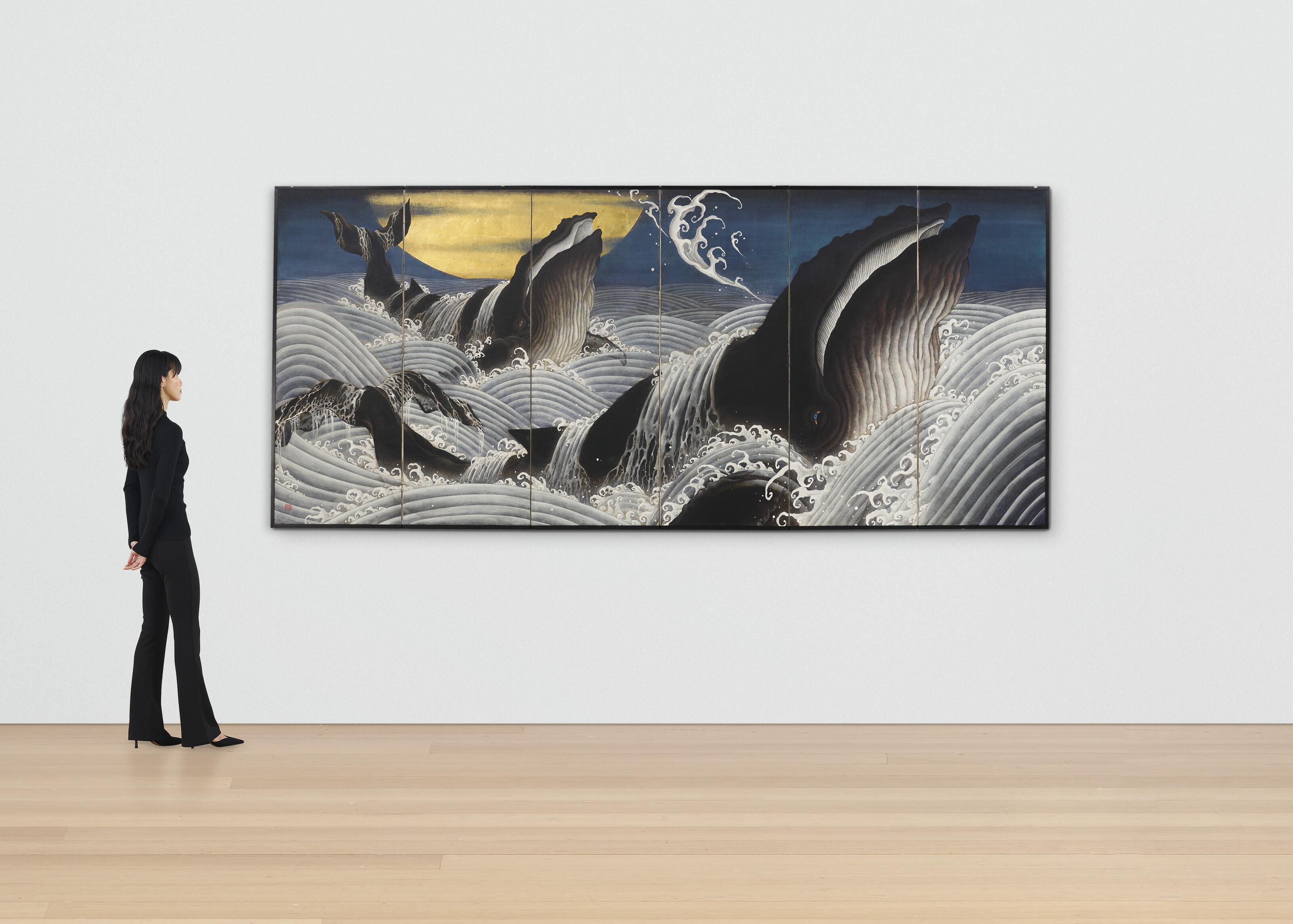 SHIOZAKI KEN (B.1972), The Great Wave and Two Whales, 2021