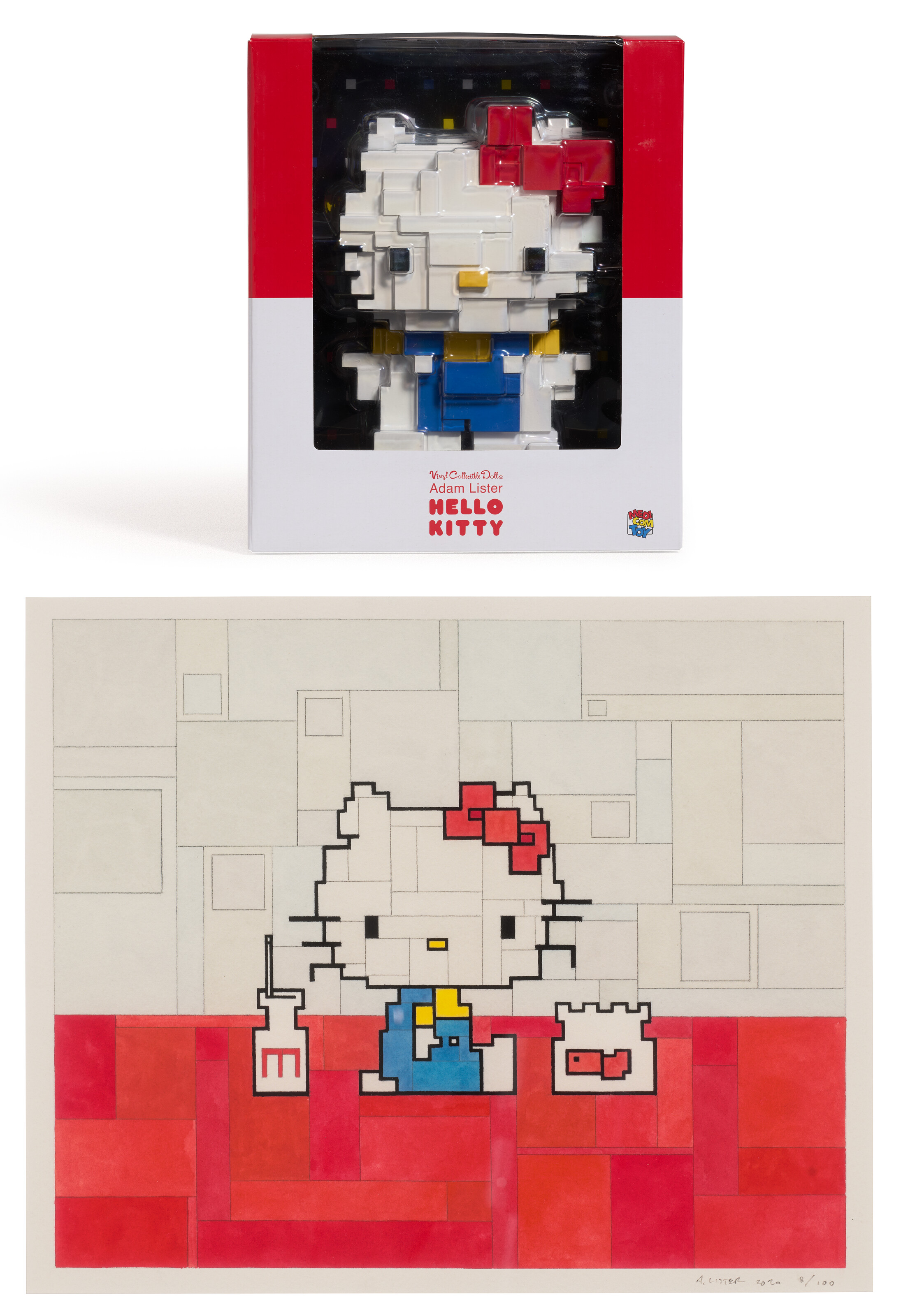 ADAM LISTER x HELLO KITTY, Medicom toy and print, 2020 | Christie’s