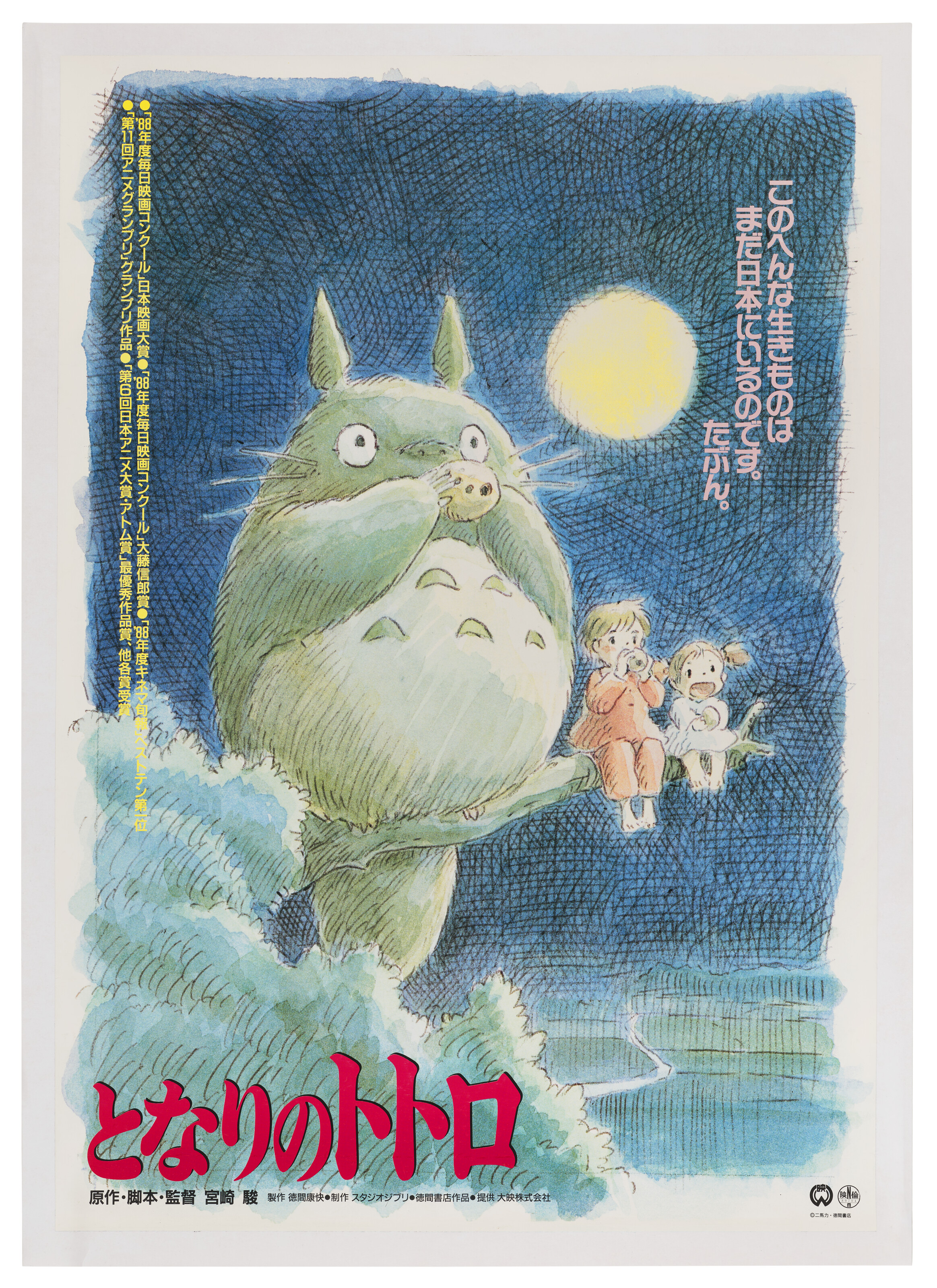 TONARI NO TOTORO (MY NEIGHBOR TOTORO), 1989, Studio Ghibli