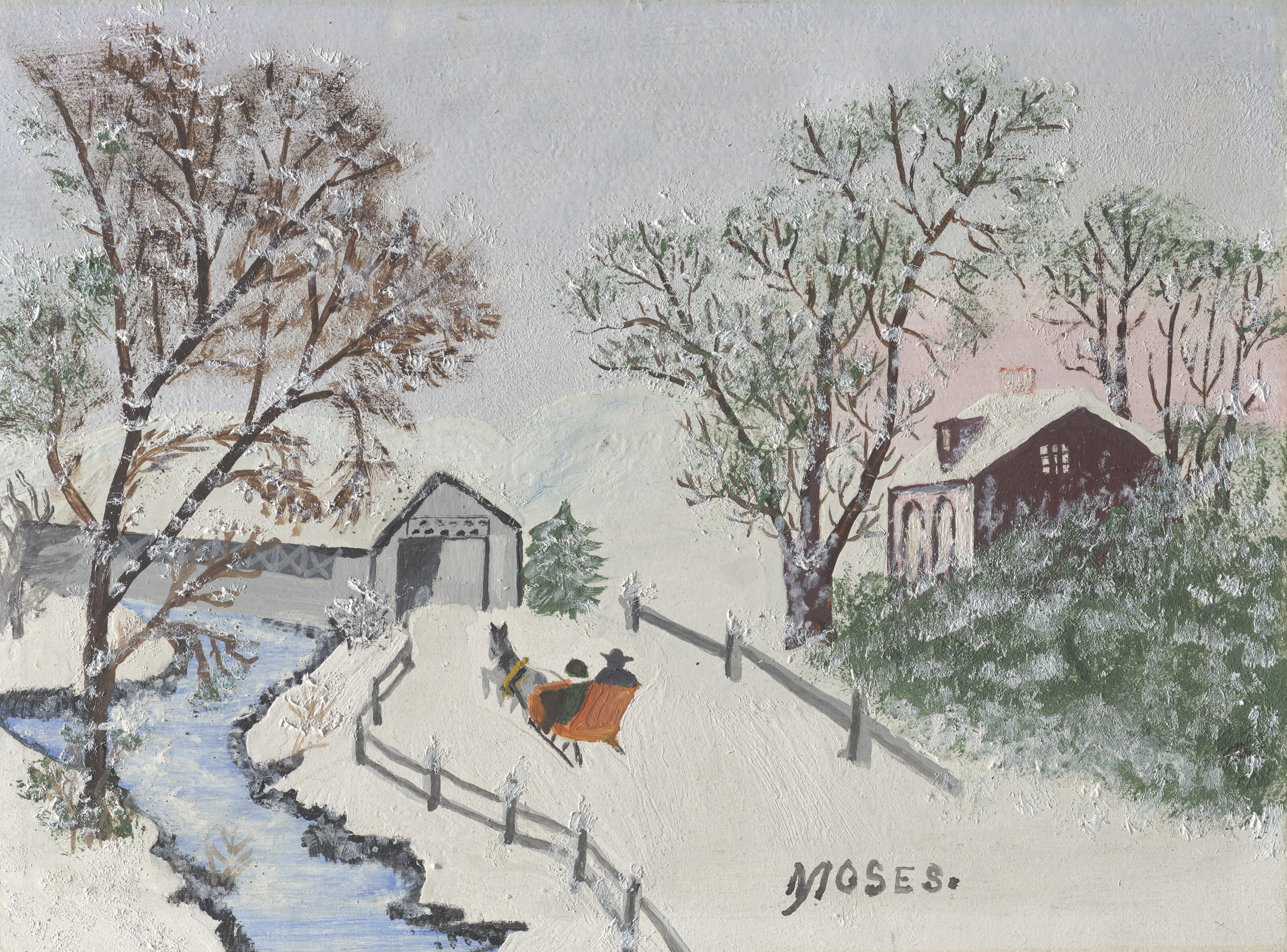 ANNA MARY ROBERTSON 'GRANDMA' MOSES (1860-1961), The Covered