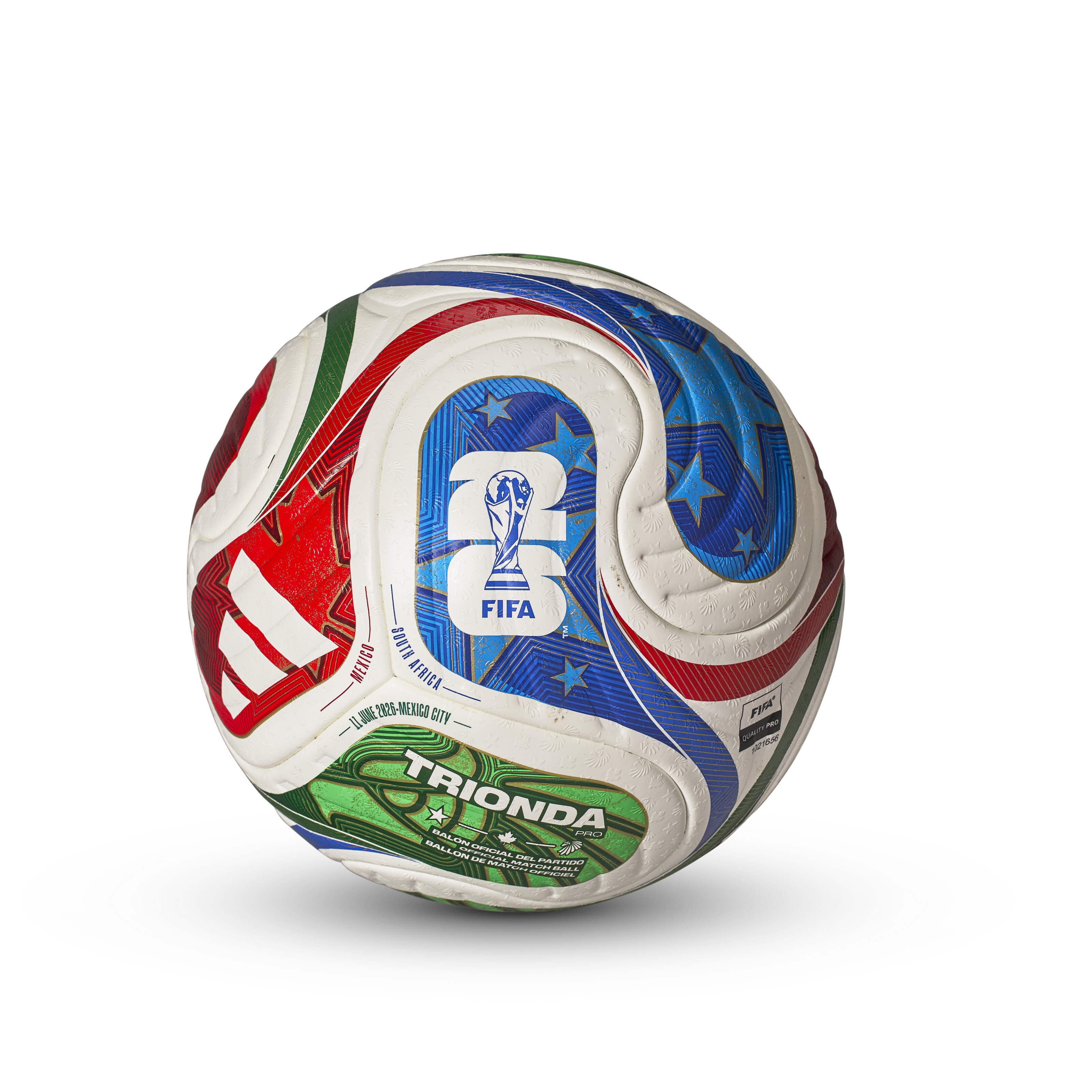 A FIFA WORLD CUP 2026 EARTH BALL SIGNED BY SHAKIRA, KAKÁ AND