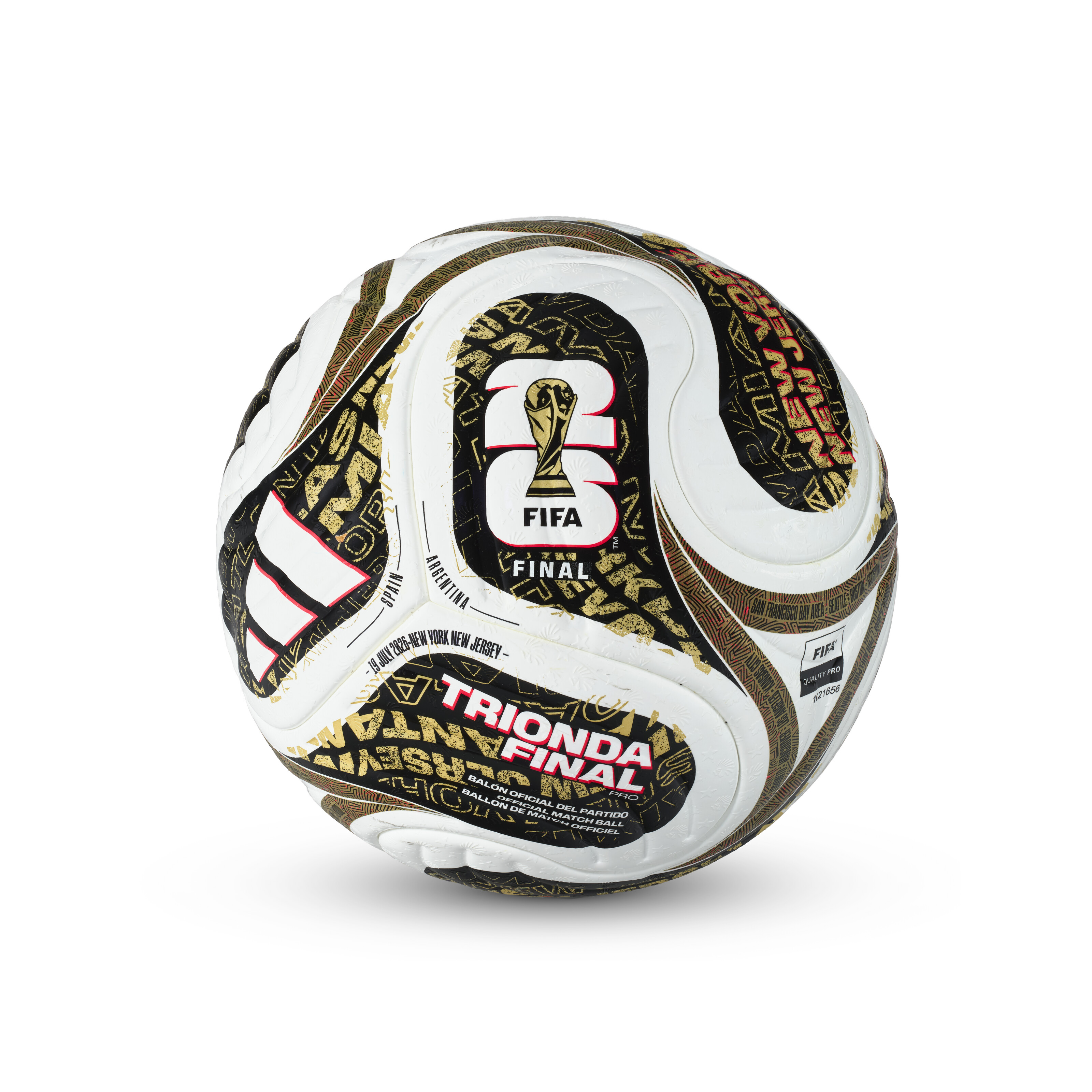 A NEW YORK NEW JERSEY FIFA WORLD CUP 2026 FINAL GAME-USED BALL, ADIDAS, 2026