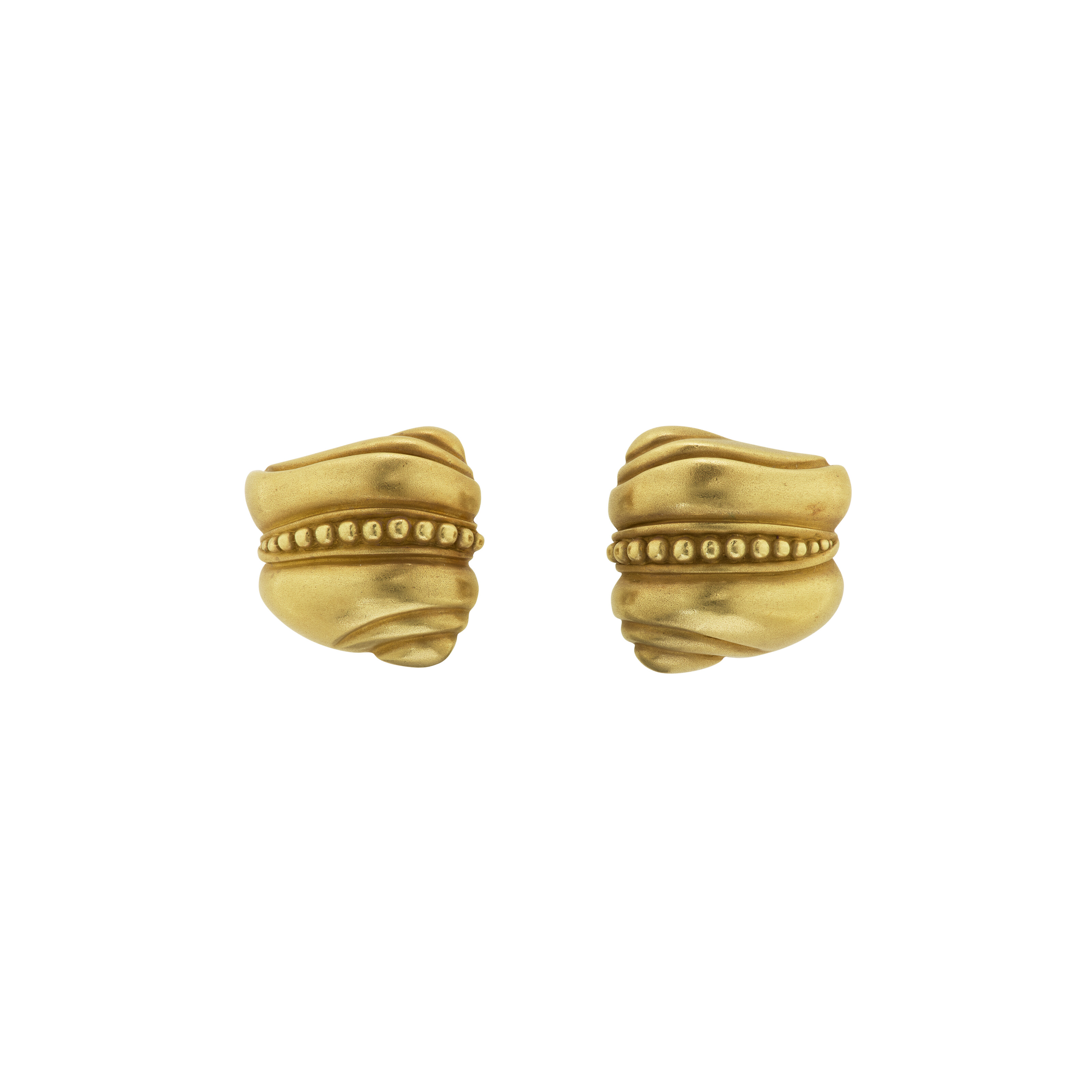 KIESELSTEIN-CORD GOLD EARRINGS