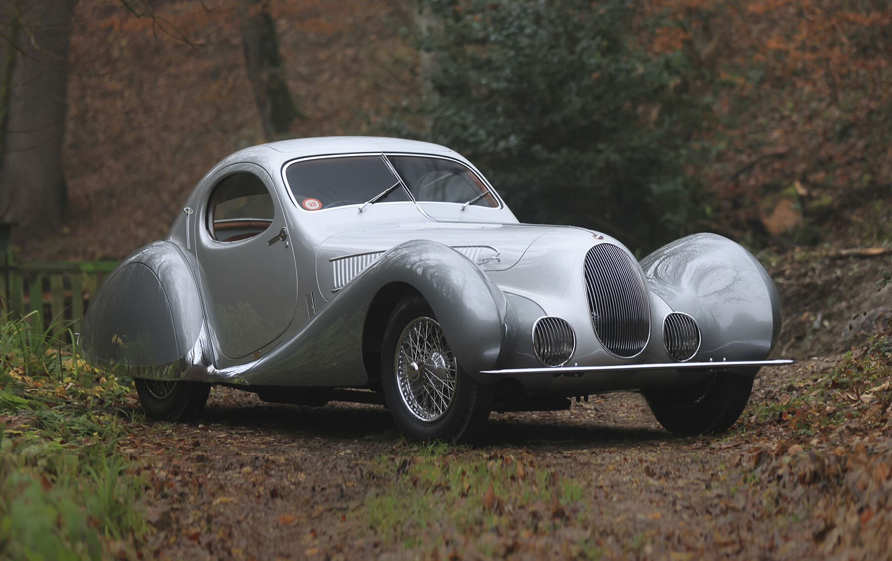 1938 Talbot-Lago T150-C-SS Teardrop Coupe, coachwork by Figoni et Falaschi, offered in the Retromobile Paris Auction on 29 January 2026 by Gooding Christie's in Paris