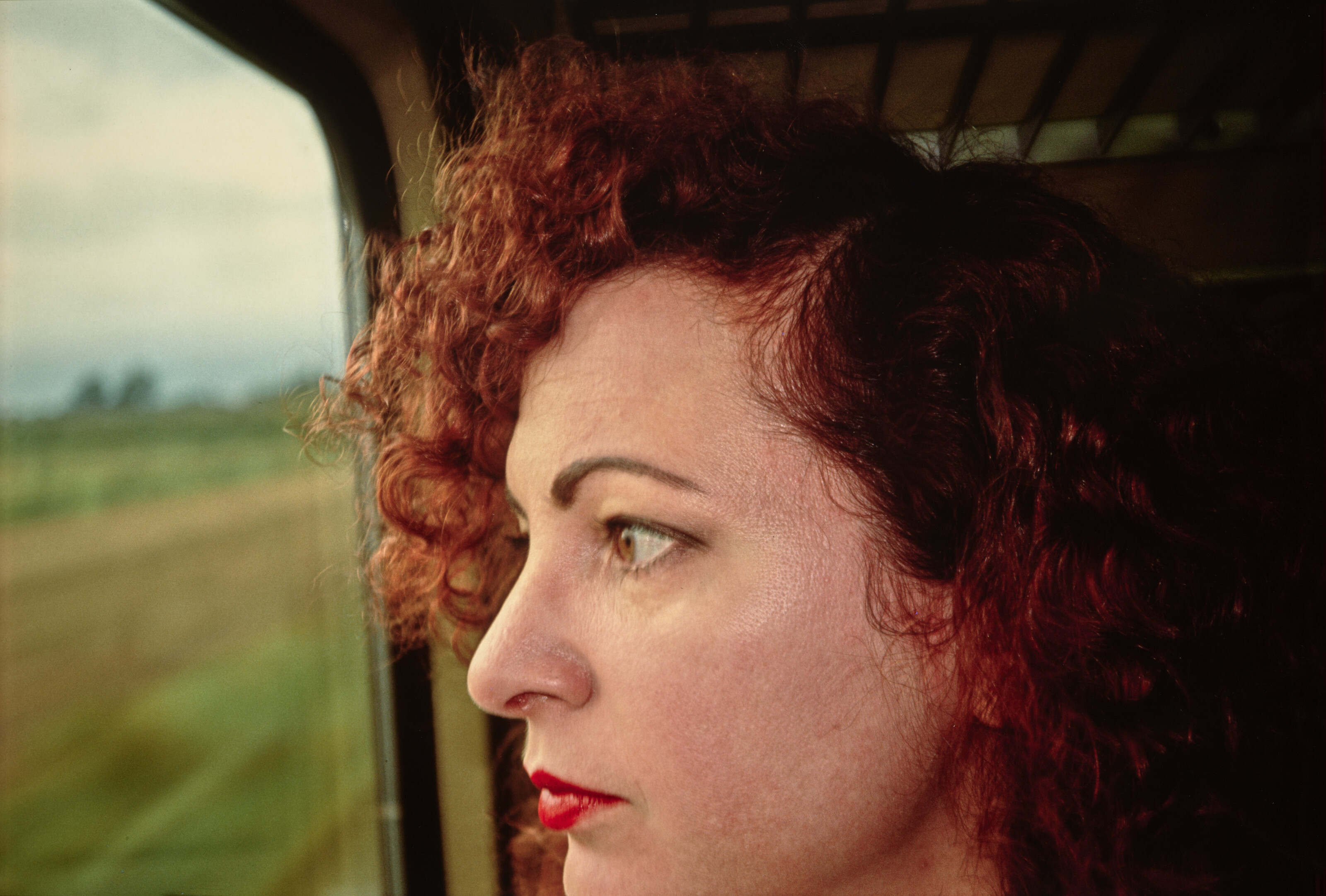 Catalog image of Self-portrait on the train, Germany, 1992