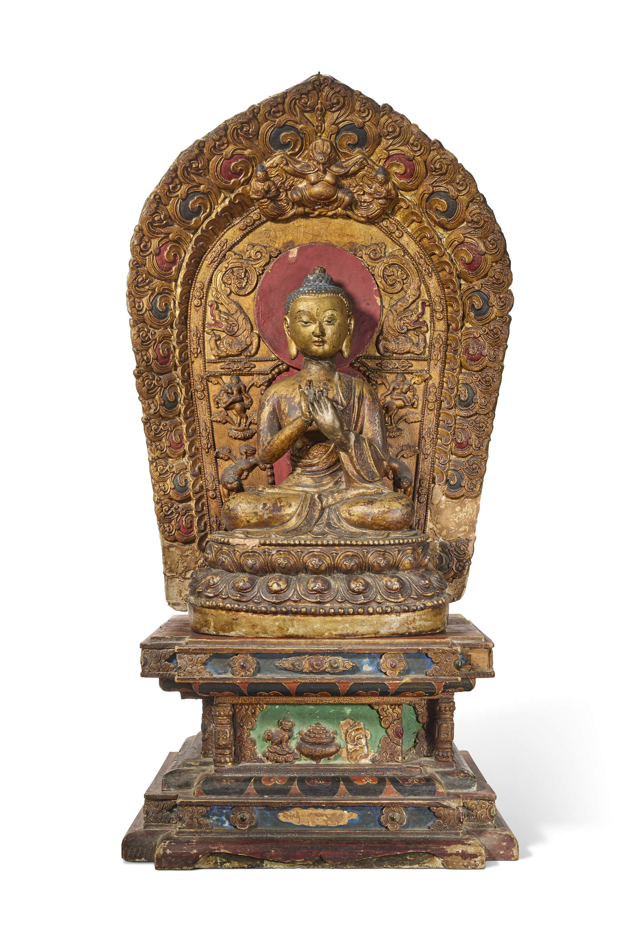 A gilt and polychrome dry lacquer figure of a seated Buddha Shakyamuni, China, late Ming dynasty, offered in Art d'Asie on 10 June 2026 at Christie's in Paris