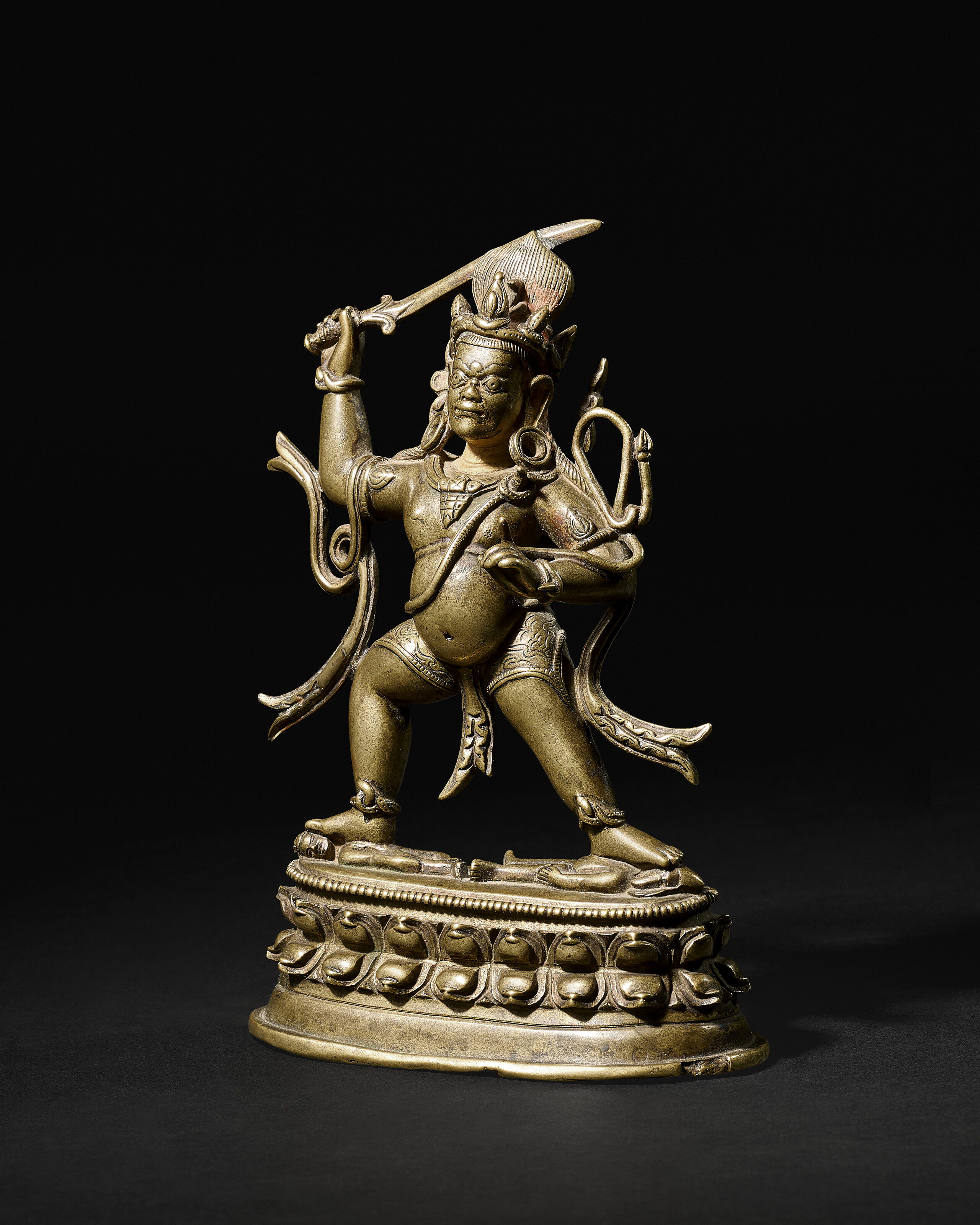 A gilt-bronze figure of Acala, Tibet, 13th-14th century, offered in Art d'Asie on 10 June 2026 at Christie's in Paris