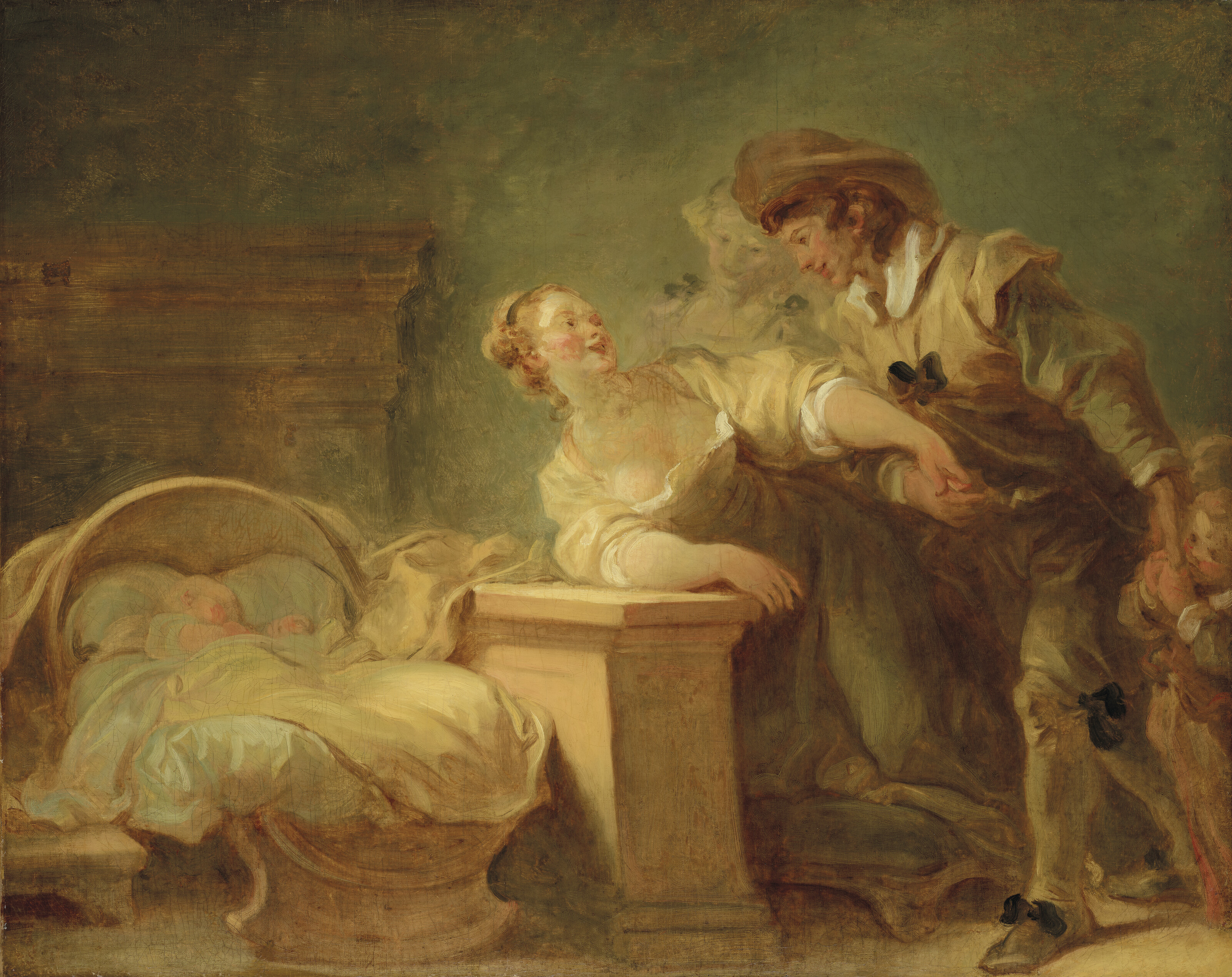 Jean-Honore Fragonard, The Happy Family, called Young Couple Contemplating a Sleeping Child, or The Return Home, or The Reconciliation, offered in Chefs-d'oeuvre de la collection Veil-Picard on 25 March 2026 at Christie's in Paris
