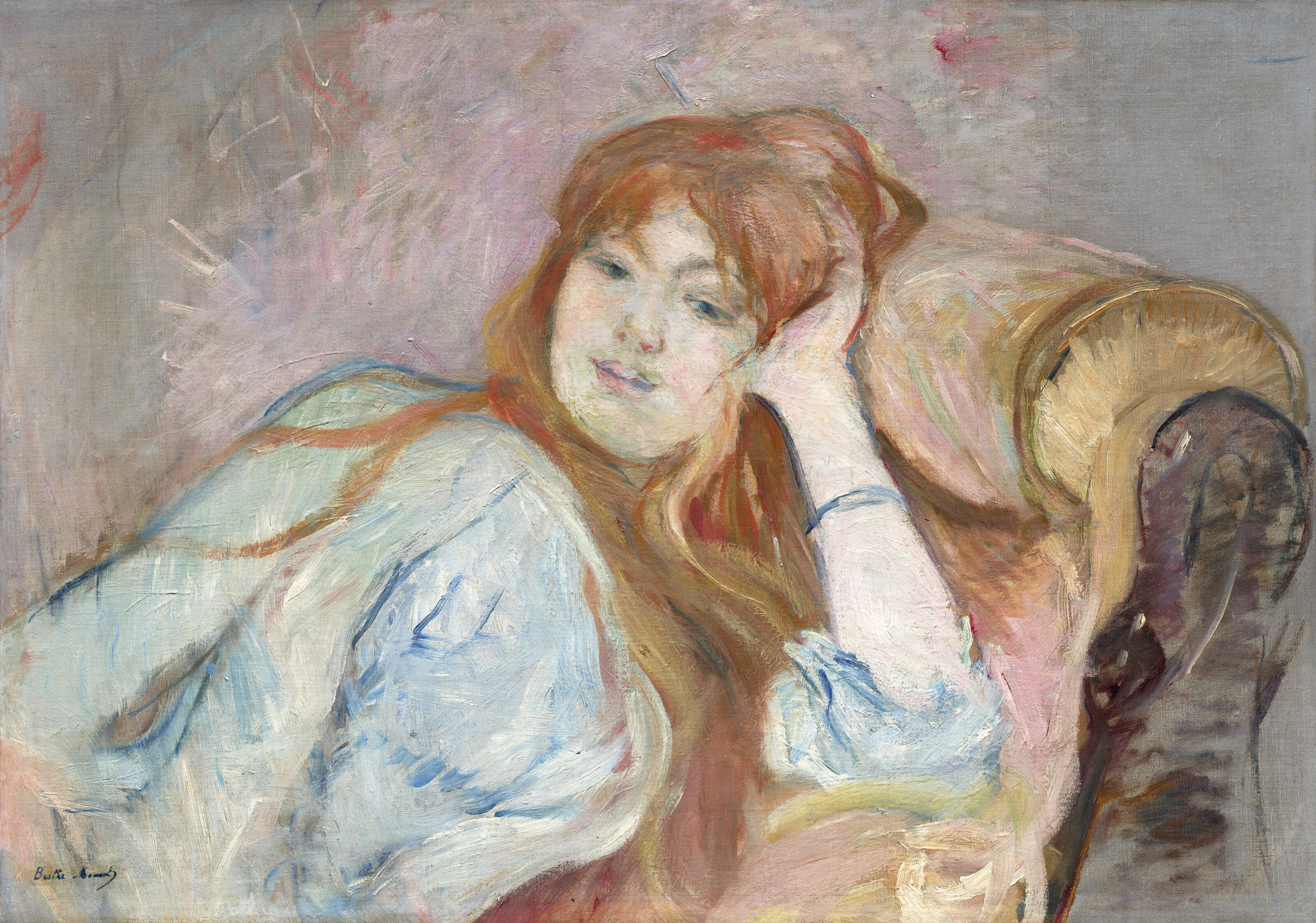 Berthe Morisot, Jeune fille accoudee, 1887, offered in the 20th/21st Century Art - Evening Sale on 15 April 2026 at Christie's in Paris