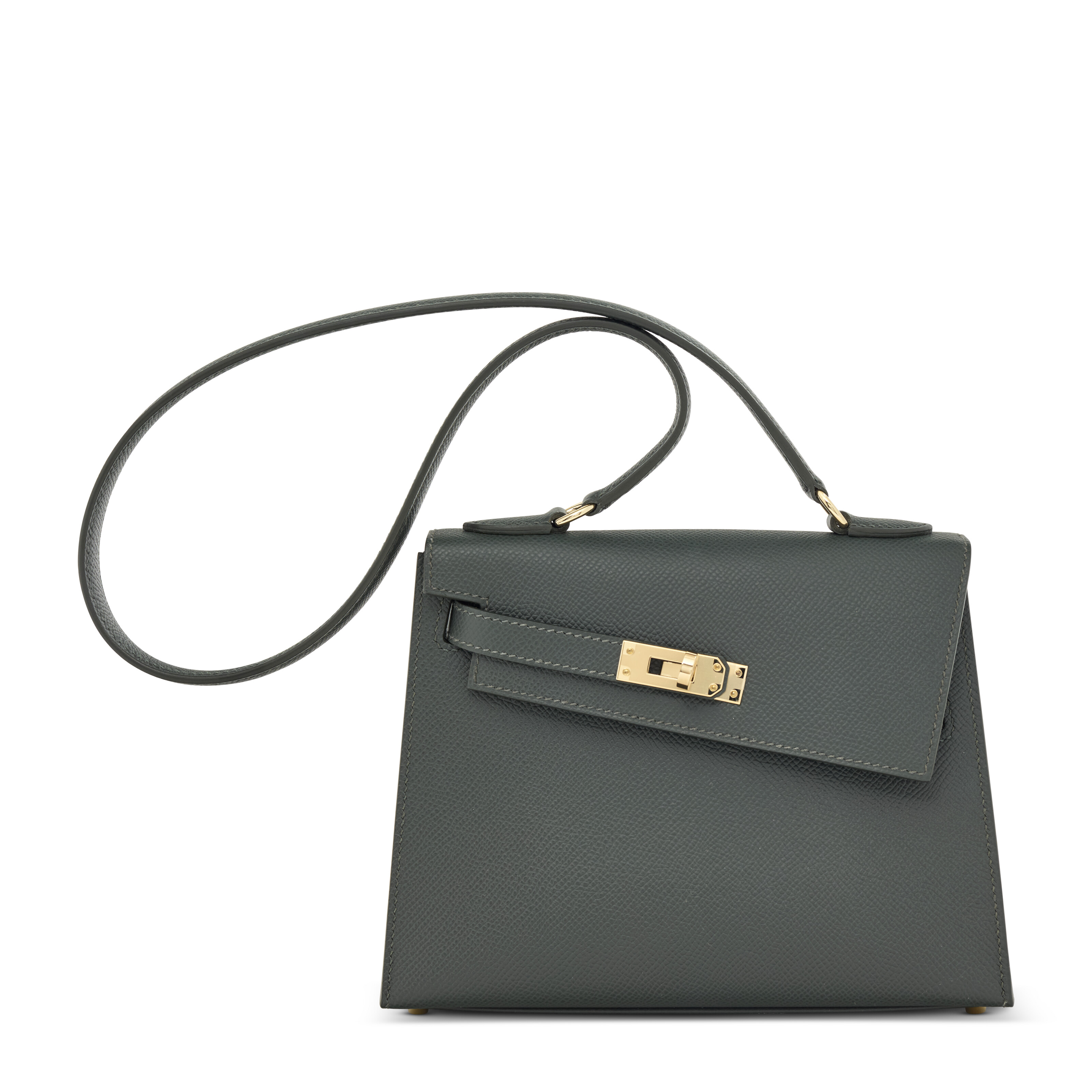 【希少！早い者勝ち！】HERMES カレ90 カシシル　グレー 黒 緑 A LIMITED EDITION VERT MANGROVE EPSOM LEATHER KELLY DÉSORDRE WITH