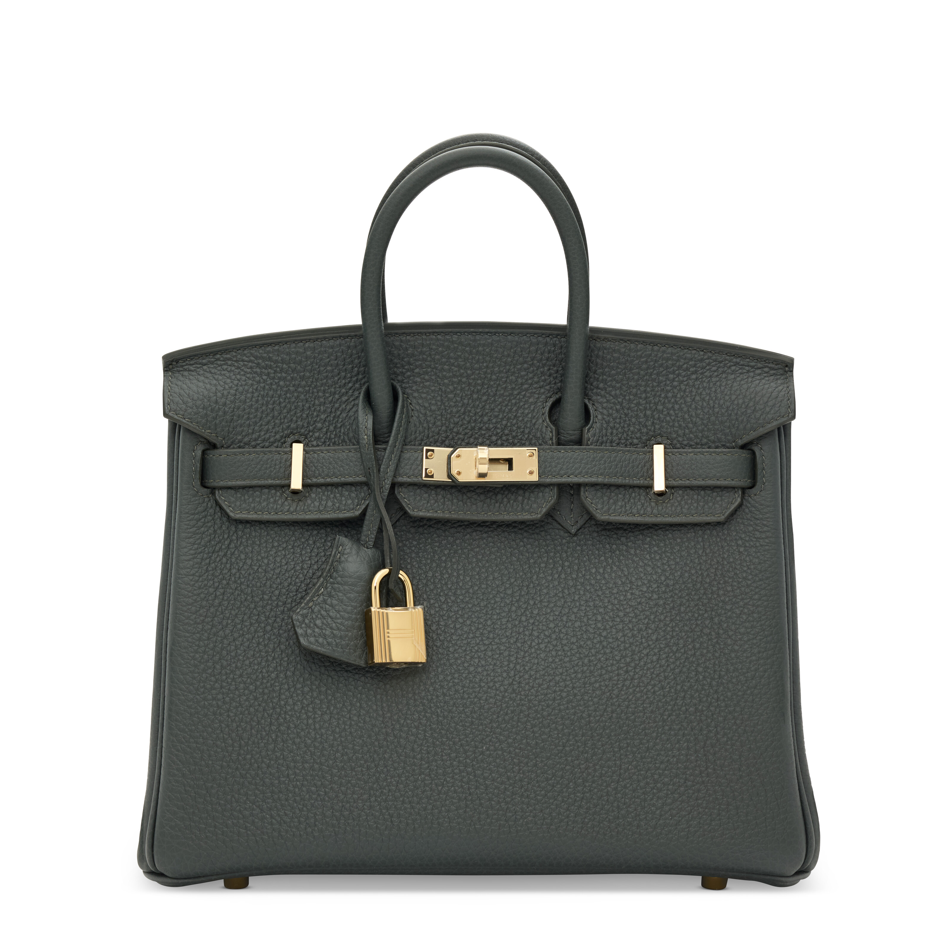 A Vert Mangrove Togo leather Birkin 25 with gold hardware, Hermes, 2025, offered in Handbags Online: The Paris Edit, until 24 June 2026 at Christie's Online