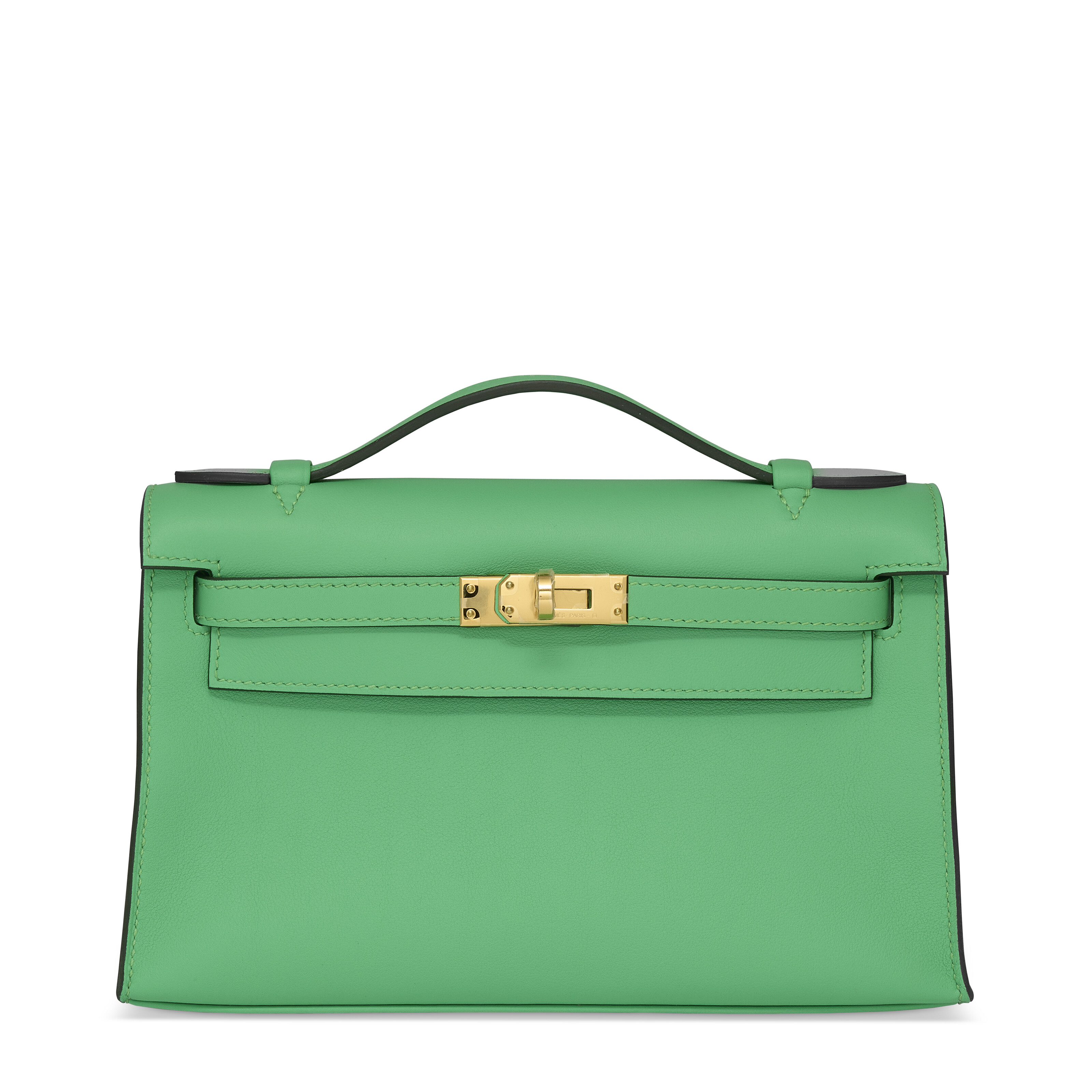 A VERT MANGROVE TOGO LEATHER BIRKIN 25 WITH GOLD HARDWARE, HERMÈS