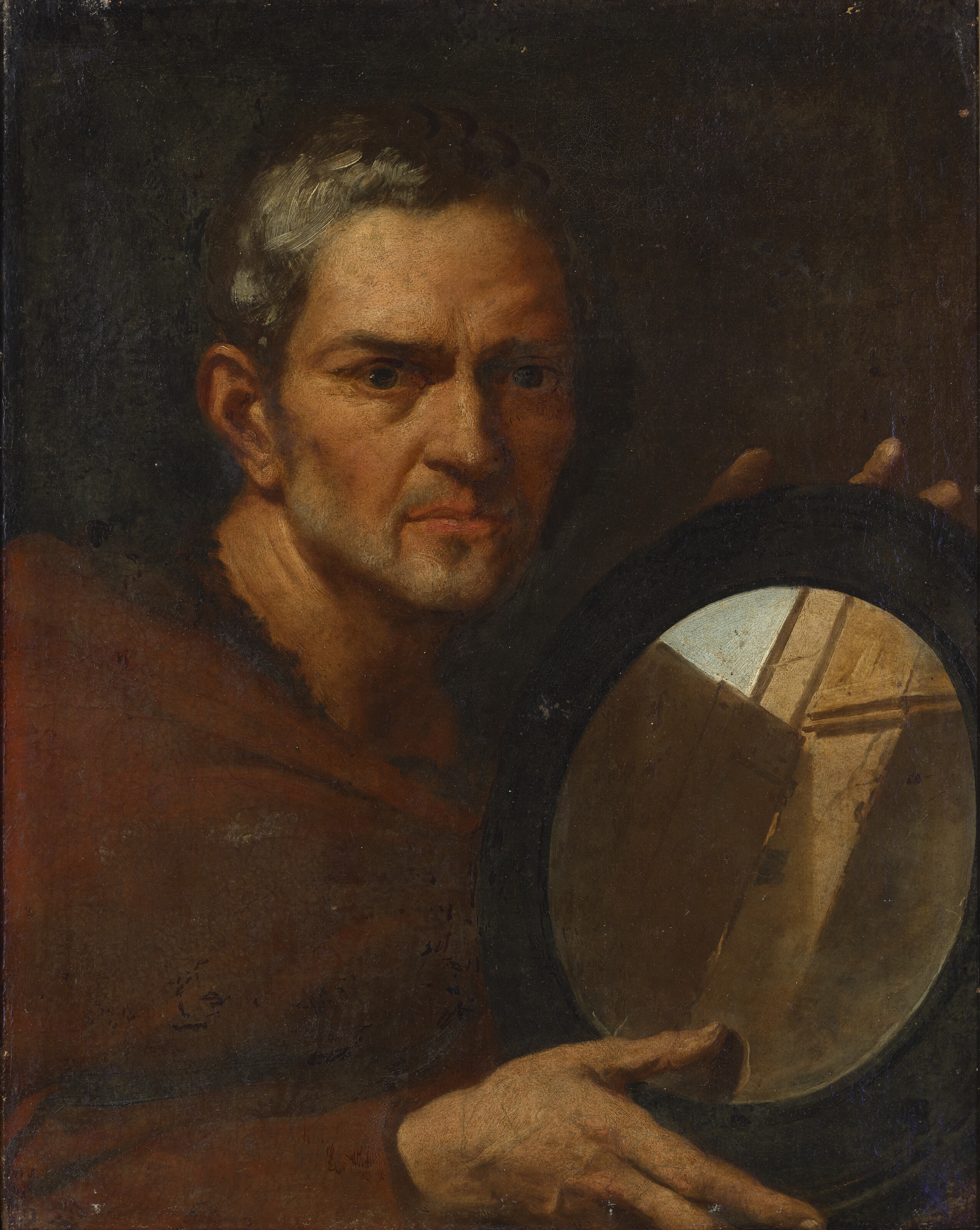Catalog image of Portrait d'un homme tenant un miroir, probablement Chilon de Sparte (6e siècle …