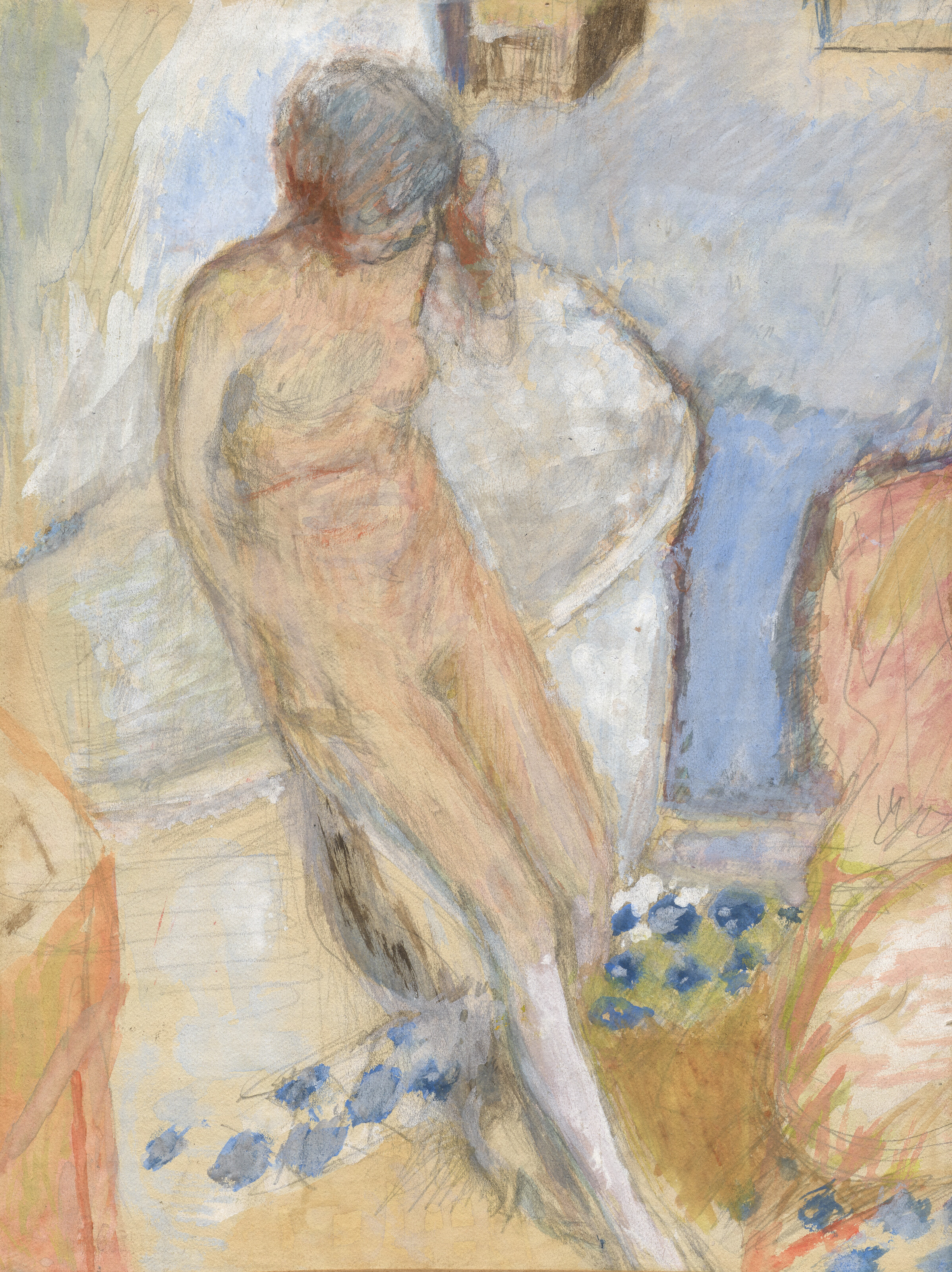 Pierre Bonnard, Etude pour le Nu a la baignoire, circa 1931, offered in Dans l'intimite de Pierre Bonnard: Collection Claude Terrasse on 14 April 2026 at Christie's in Paris
