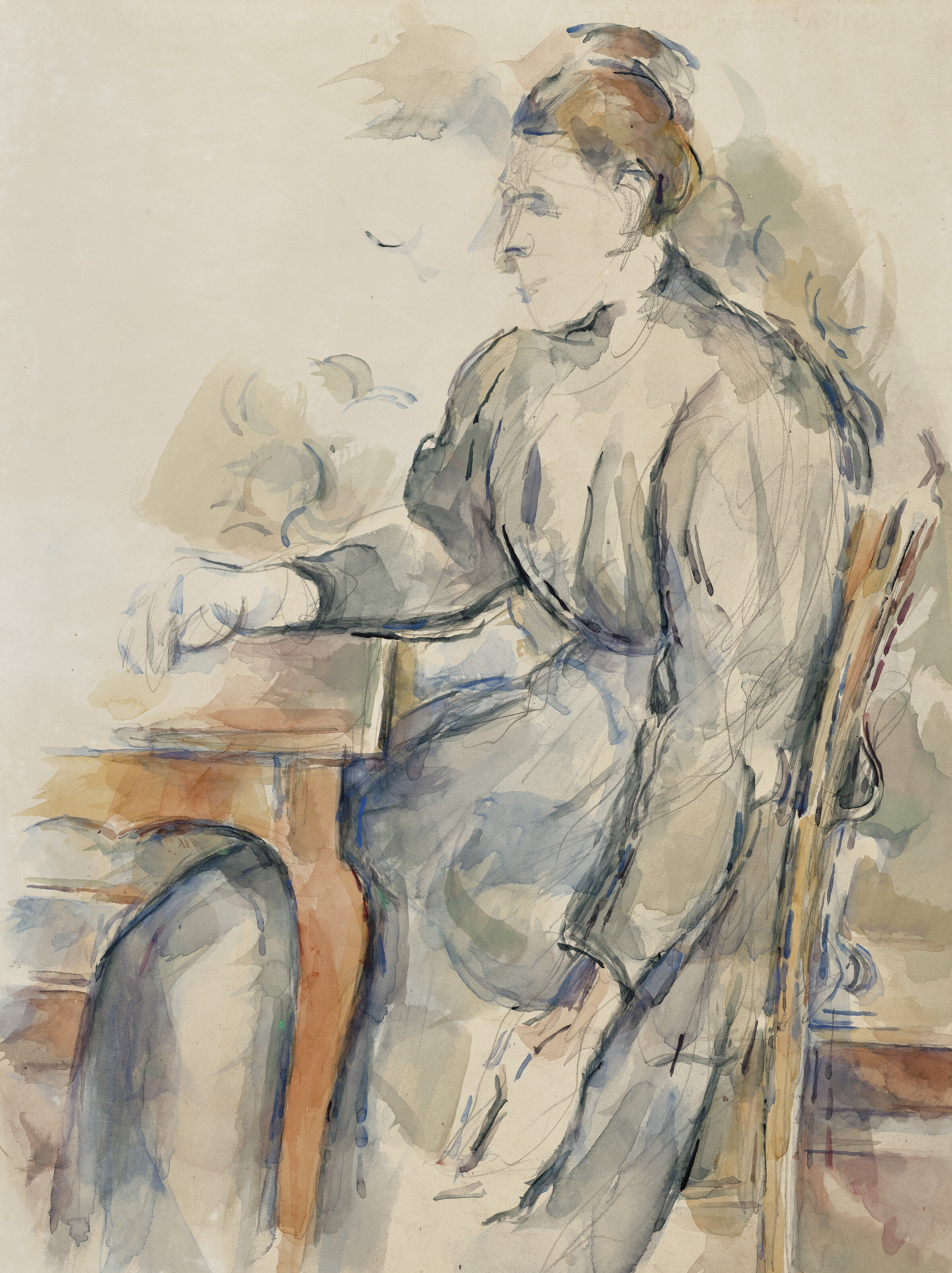 Paul Cezanne, Femme assise (Madame Cezanne), 1902-04, offered in Radical Genius: Works on Paper from A Distinguished Private Collection on 15 April 2026 at Christie's in Paris