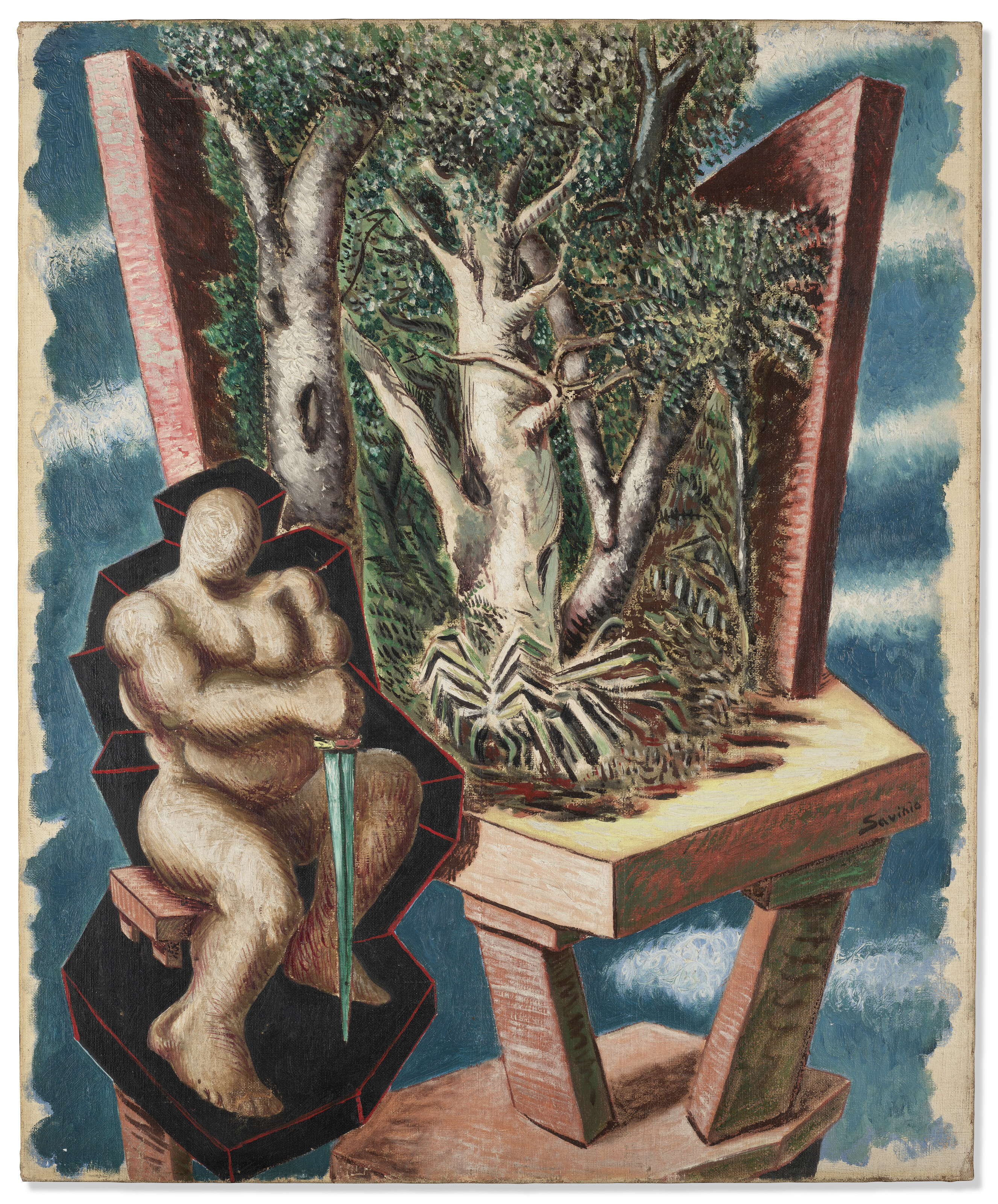 Alberto Savinio, Sans titre (Paradis terrestre), 1928, offered in Thessa Herold, une femme d'intuition, until 2 June 2026 at Christie's Online