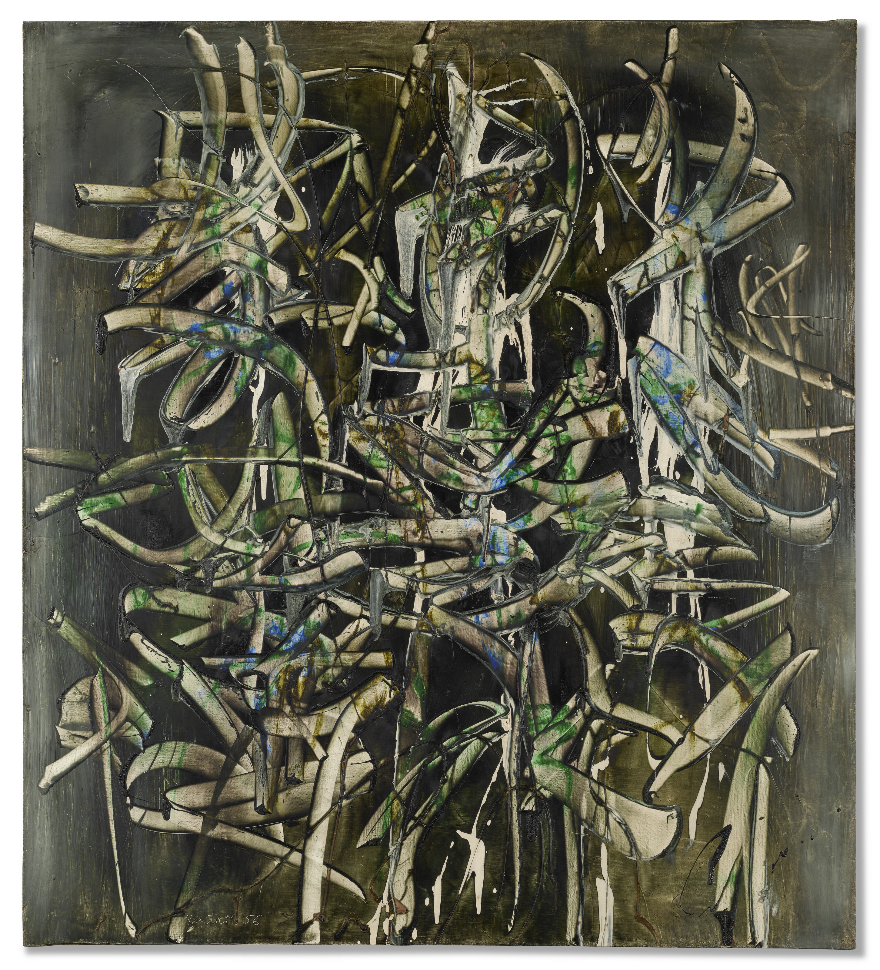 Simon Hantai, Peinture, 1956, offered in Thessa Herold, une femme d'intuition, until 2 June 2026 at Christie's Online