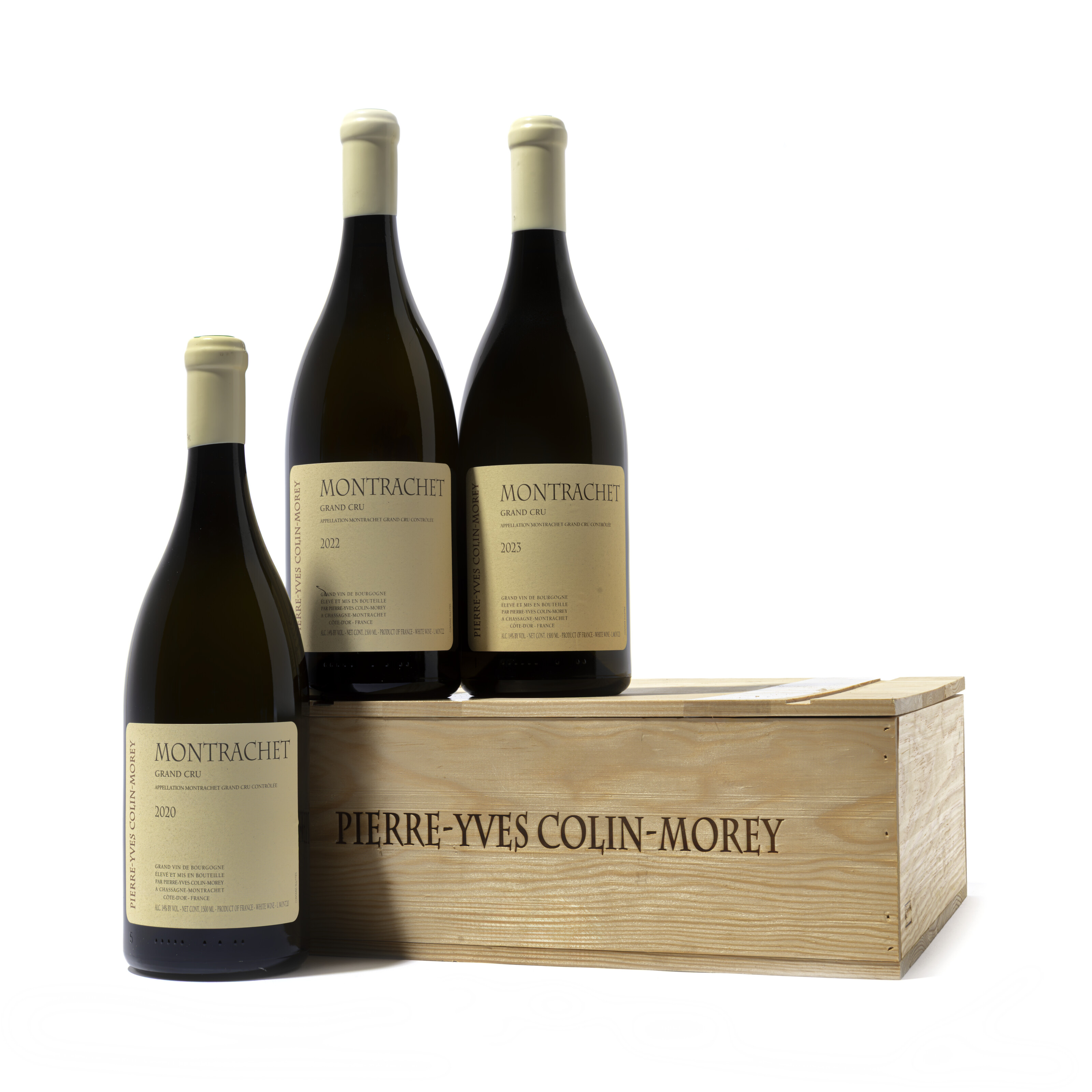 Pierre-Yves Colin-Morey, Montrachet Vertical 2020, 2022 and 2023. Cote de Beaune, Grand Cru. Offered in Direct from Burgundy's Greatest Domaines pour l'Abbaye de Citeaux | Acte II, 4-19 September 2026 at Christie's Online