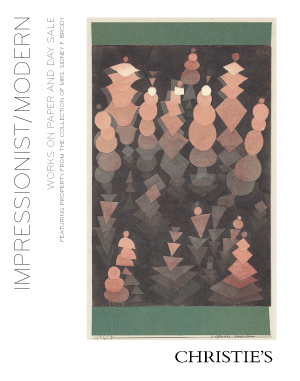 ImpressionistModern Works on Paper Featuring Property from the Collection of Mrs Sidney F. Brody