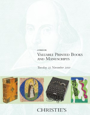 Valuable Printed Books and Man auction at Christies