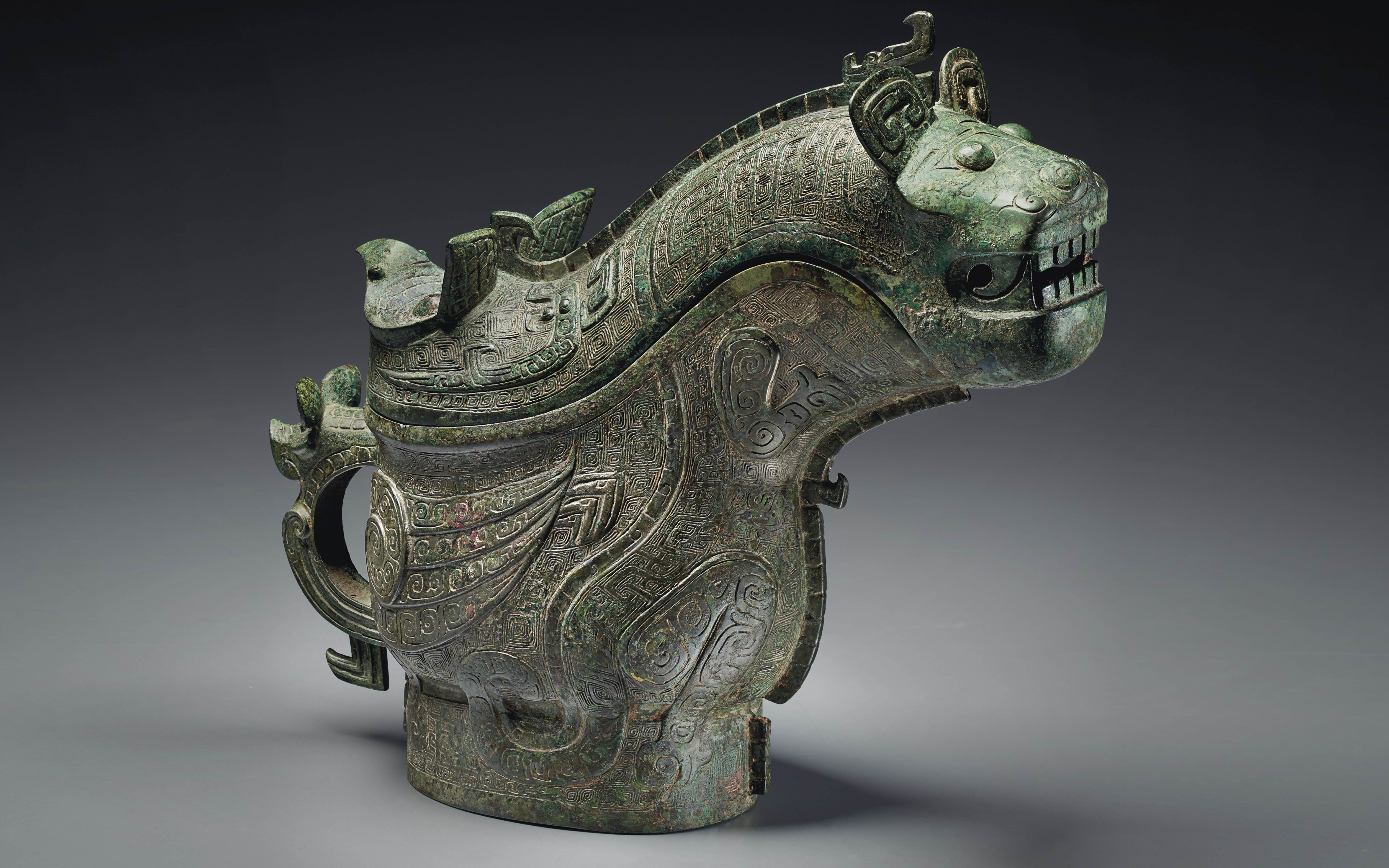 商周 時代・青銅器 收藏 【瑞獸 聚財富 天祿神獸 招財祥瑞 鳳凰