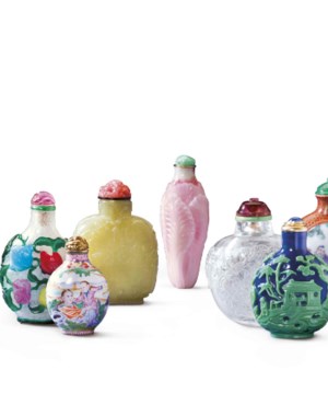 庚戌年 1910 陳仲三作玻璃内畫鍾馗嫁妹圖鼻煙壺 Snuff Bottles All Other Categories Of Objects Christie S