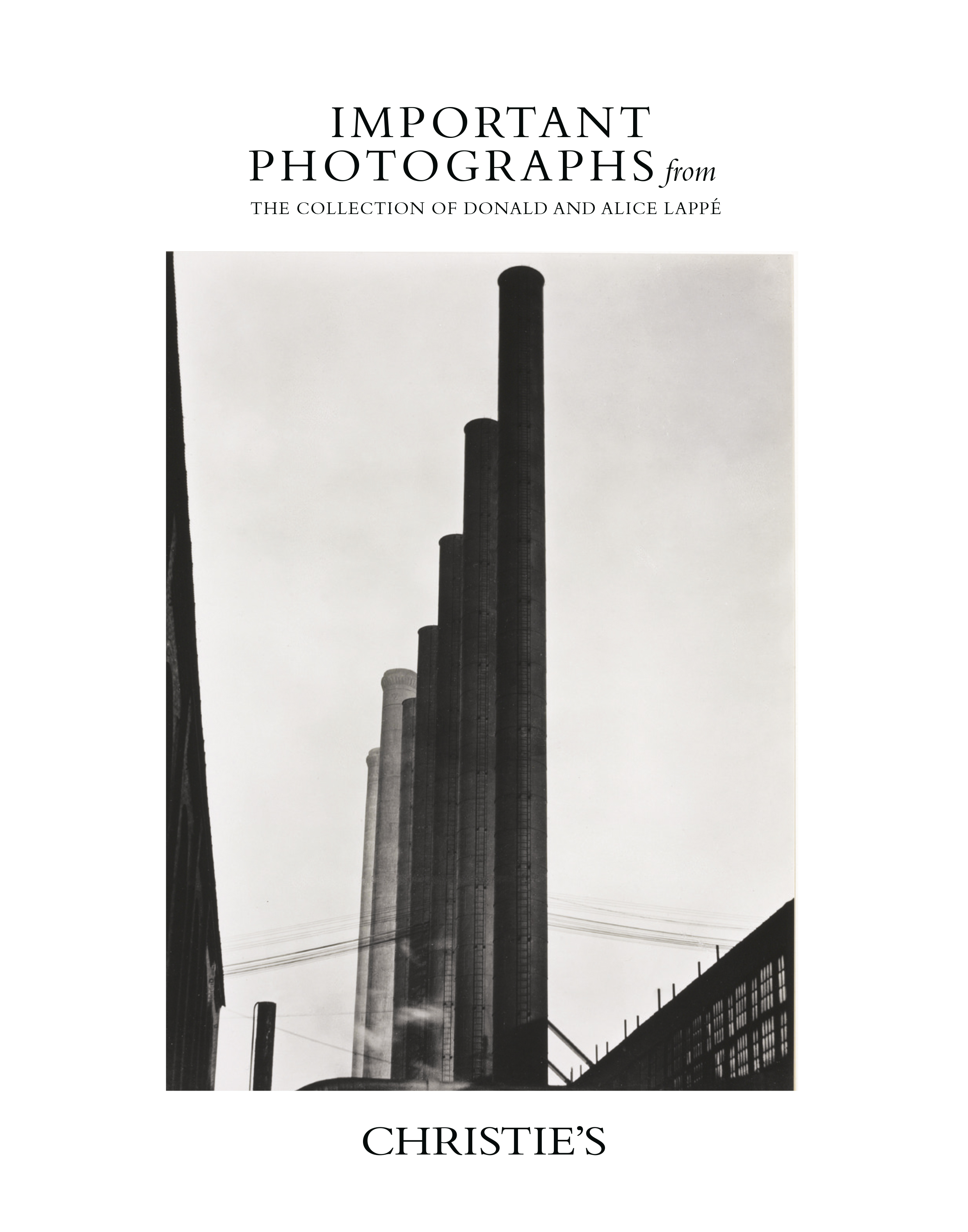 Important Photographs from the Collection of Donald and Alice Lappé