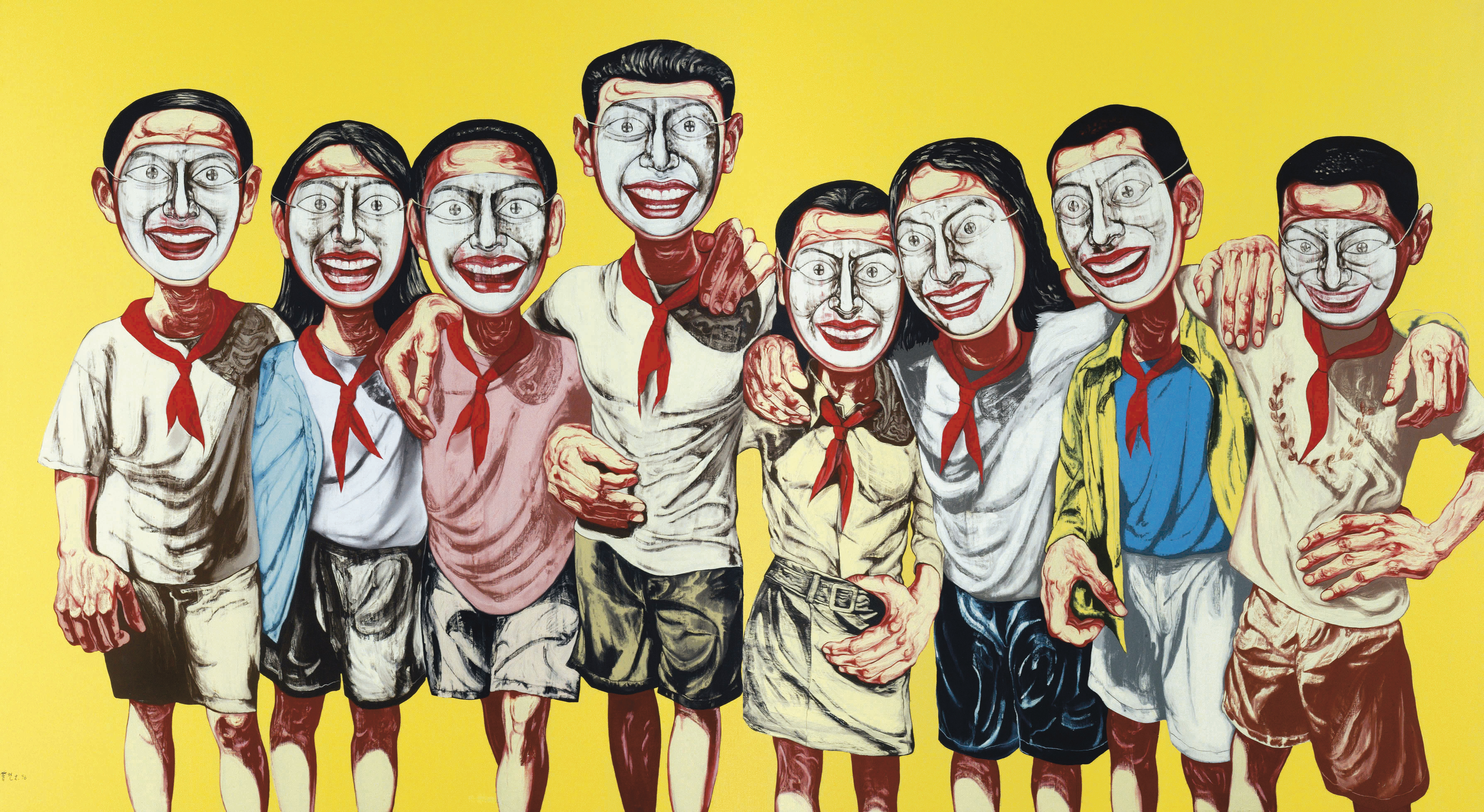 【真作】　Zheng Fan z i   曾梵志　中国人　アート　版画　奈良美智 Zheng Fan z i 曾梵志 版画 中国人画家 奈良美智 村上隆 草間彌生