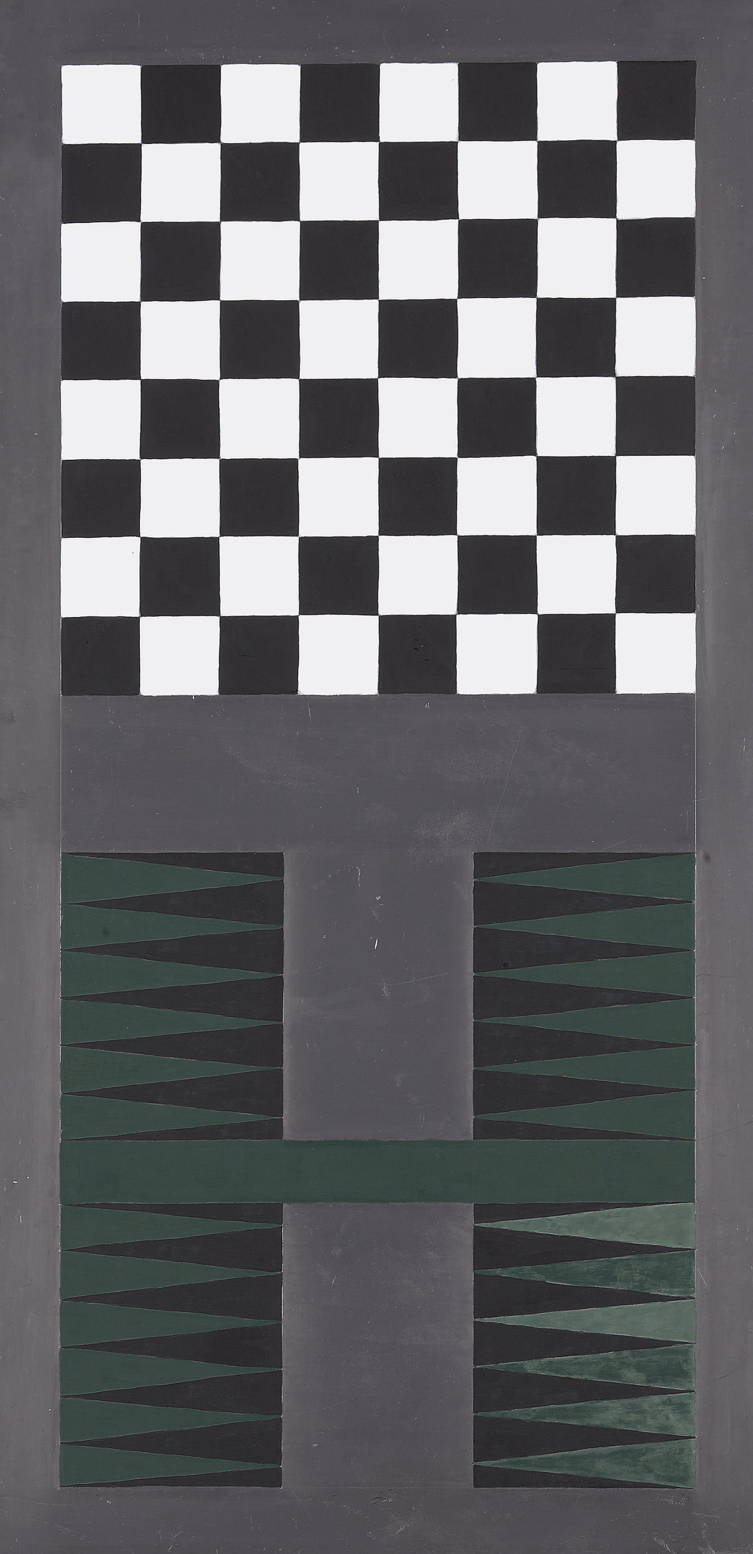 SHERRIE LEVINE、UNTITLED(SMALL CHECKS:2) Untitled (Double Lead Checks: 2) - Sherrie Levine | The Broad
