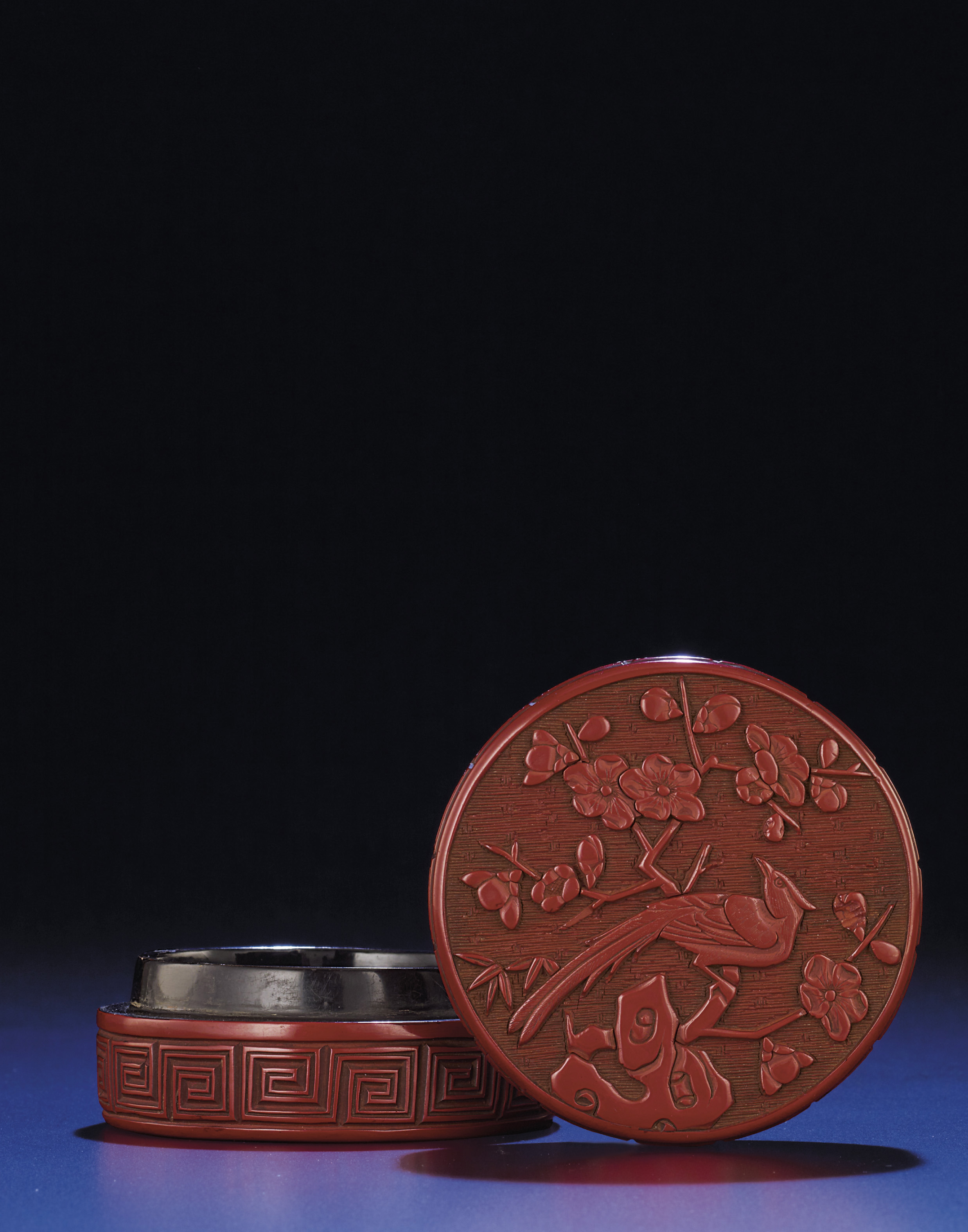 □観心・時代旧蔵□R475清時代 乾隆年製 金地百花不