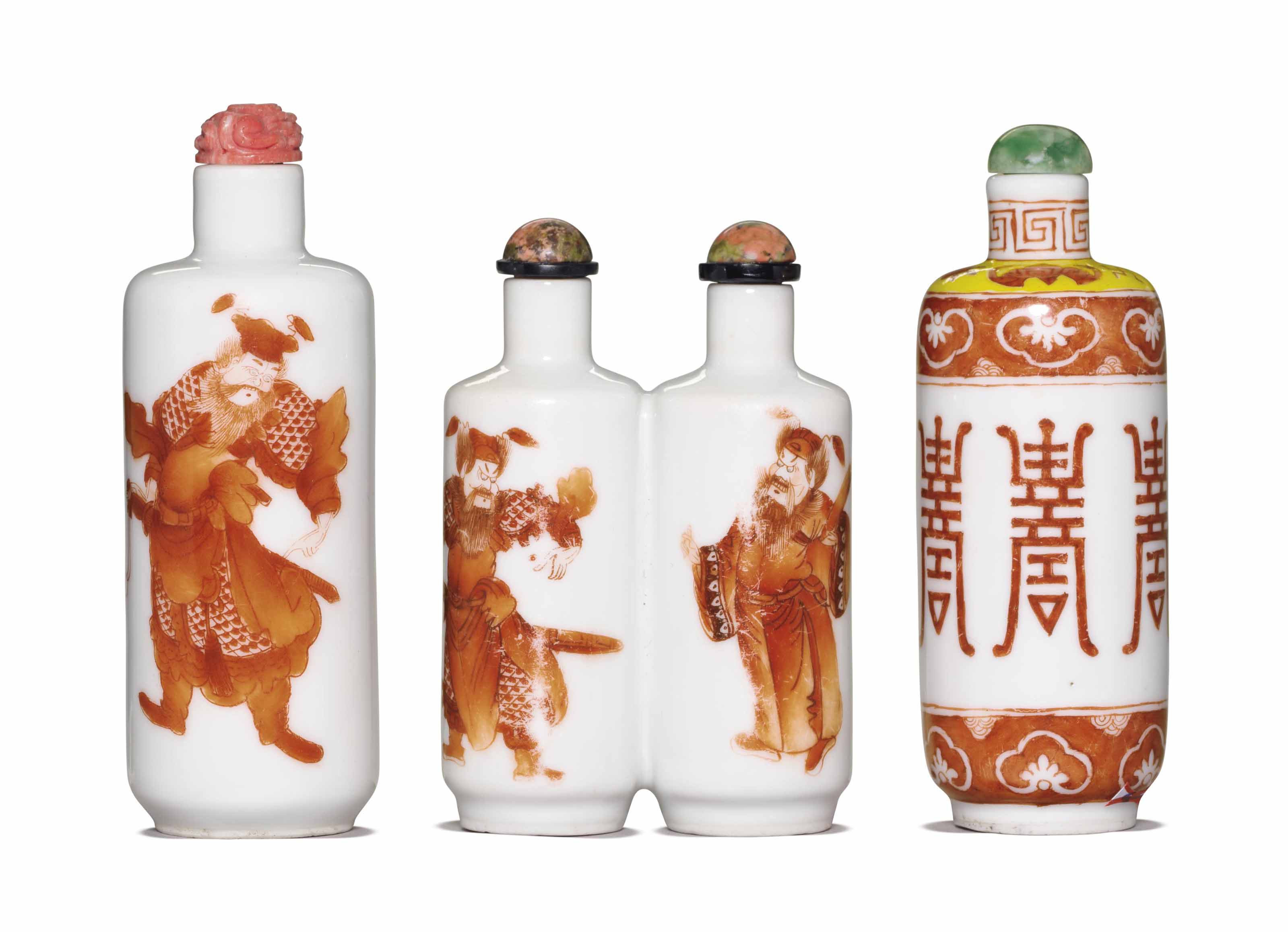 鼻煙壺　4個セット 露芙及卡爾‧巴倫珍藏中國鼻煙壺(第四部分)