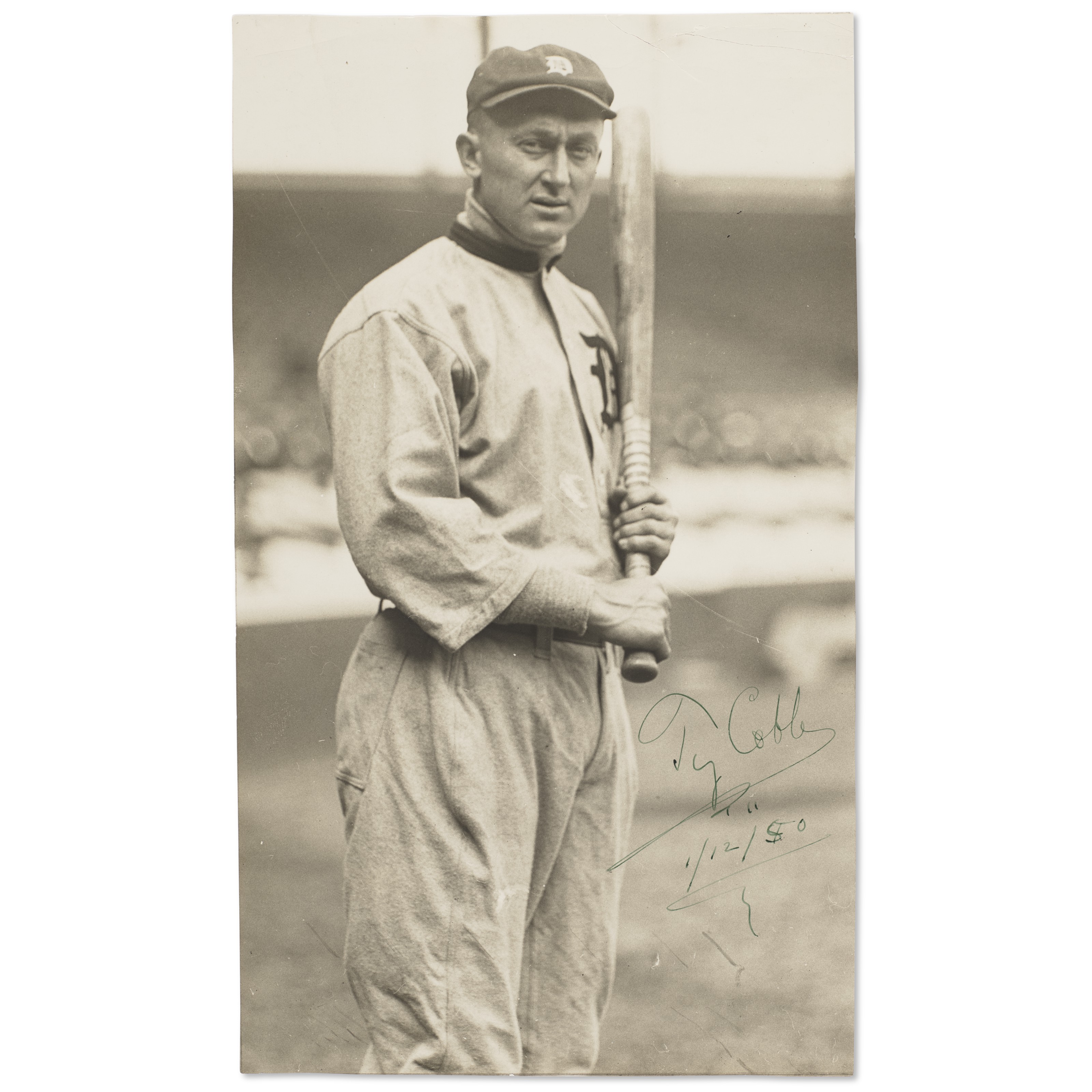 Ty Cobb Autographed Letter and Related Photograph (Letter: PSA/DNA 9...